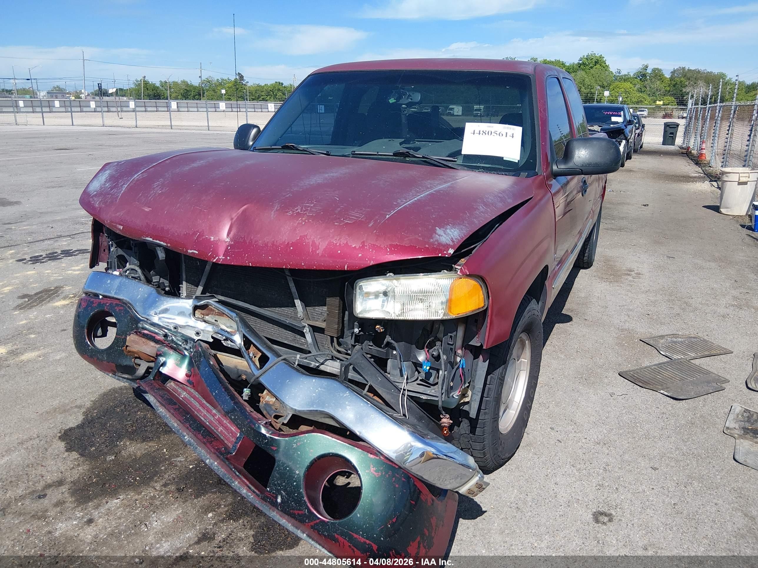 2004 Gmc Sierra 1500 Sle Maroon vin: 2GTEC19V341141611