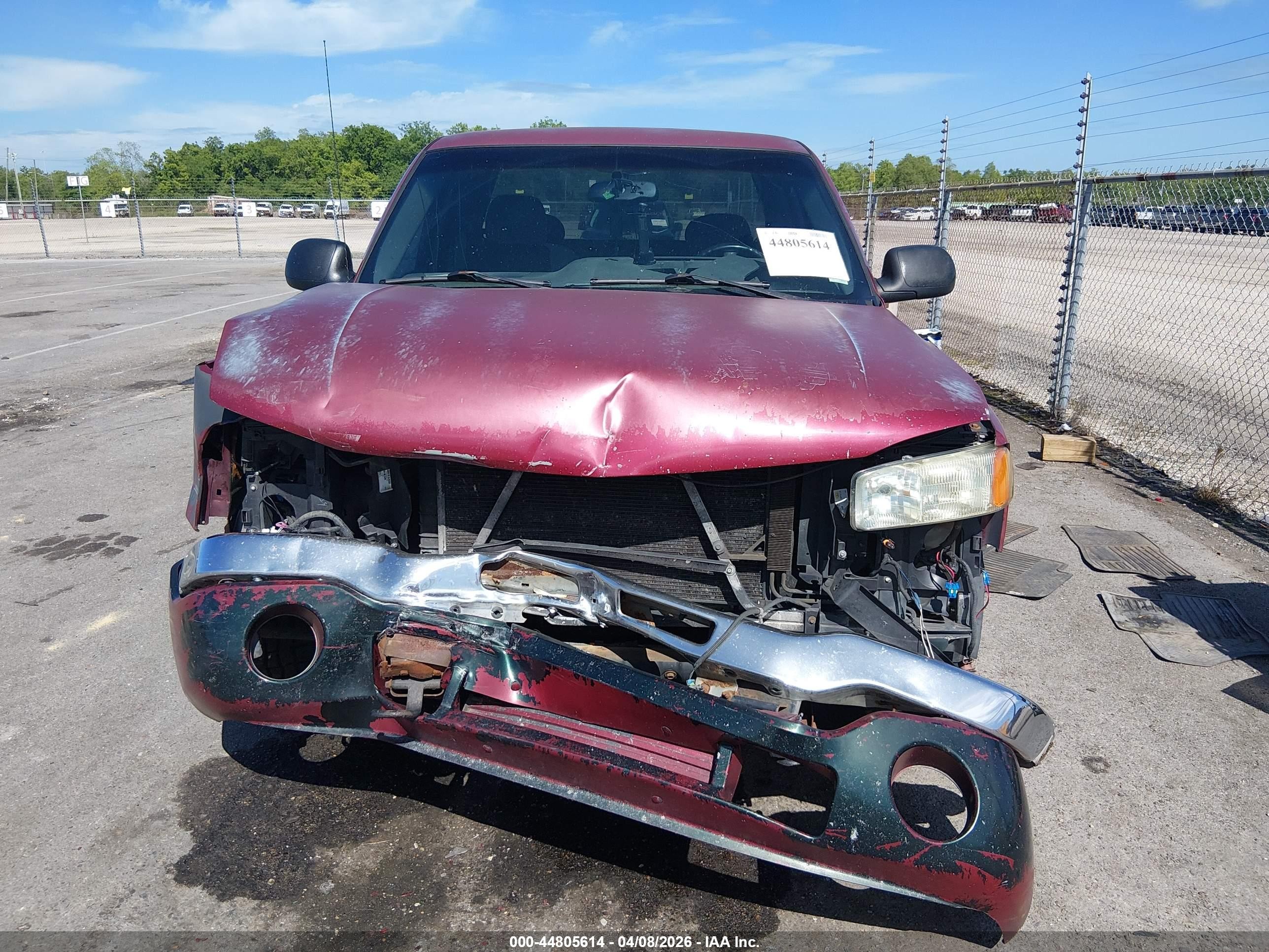 2004 Gmc Sierra 1500 Sle Maroon vin: 2GTEC19V341141611