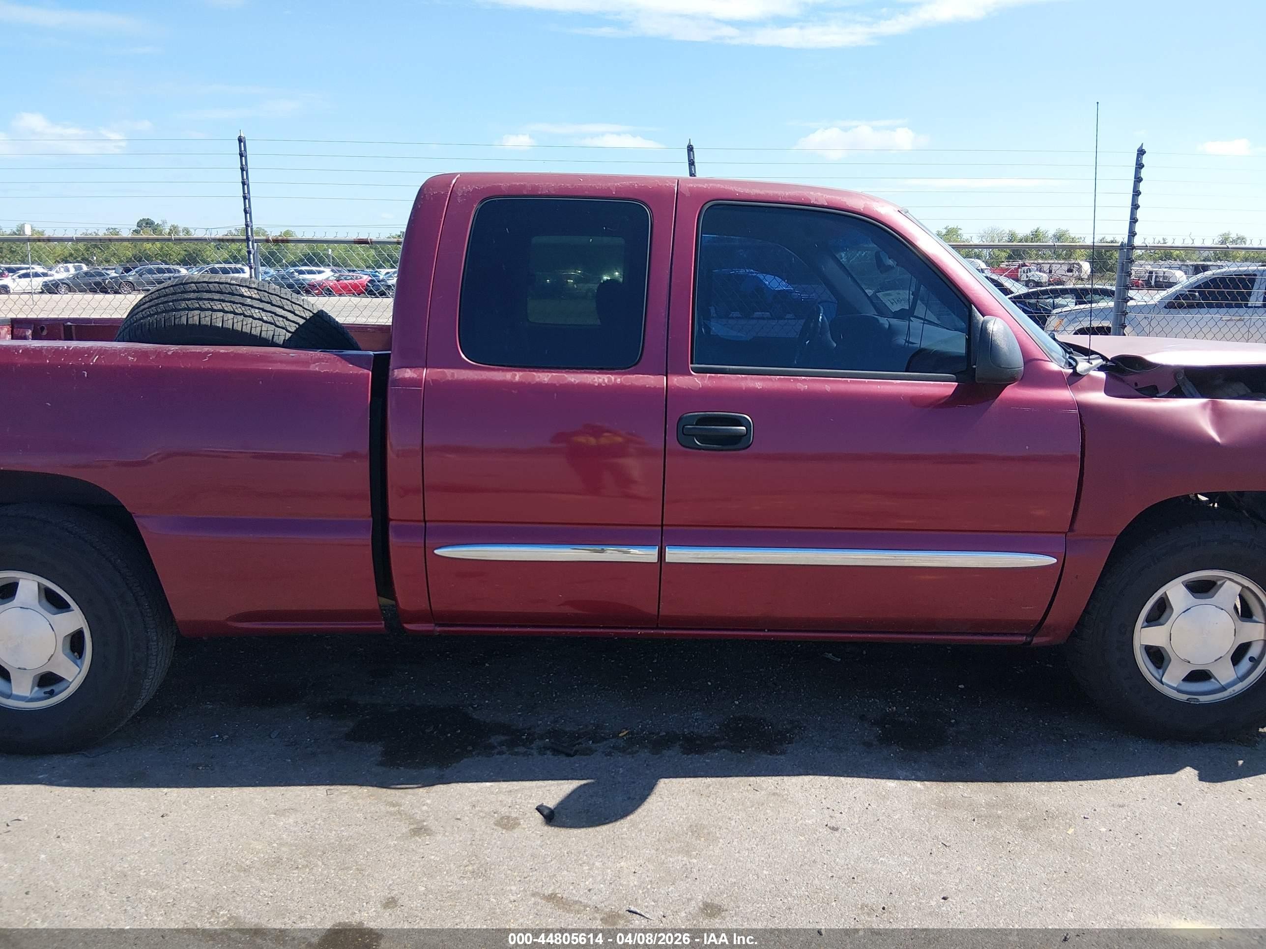 2004 Gmc Sierra 1500 Sle Maroon vin: 2GTEC19V341141611