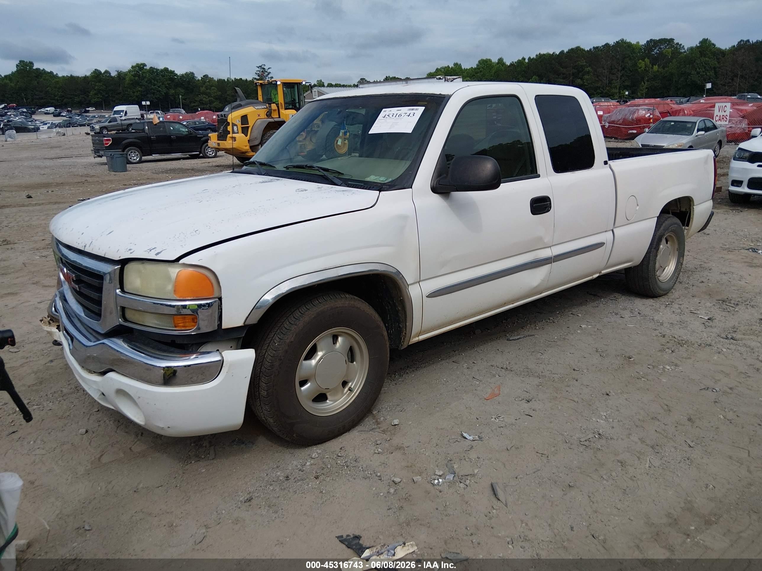 2003 Gmc Sierra 1500 Sle Белый vin: 2GTEC19V431346000