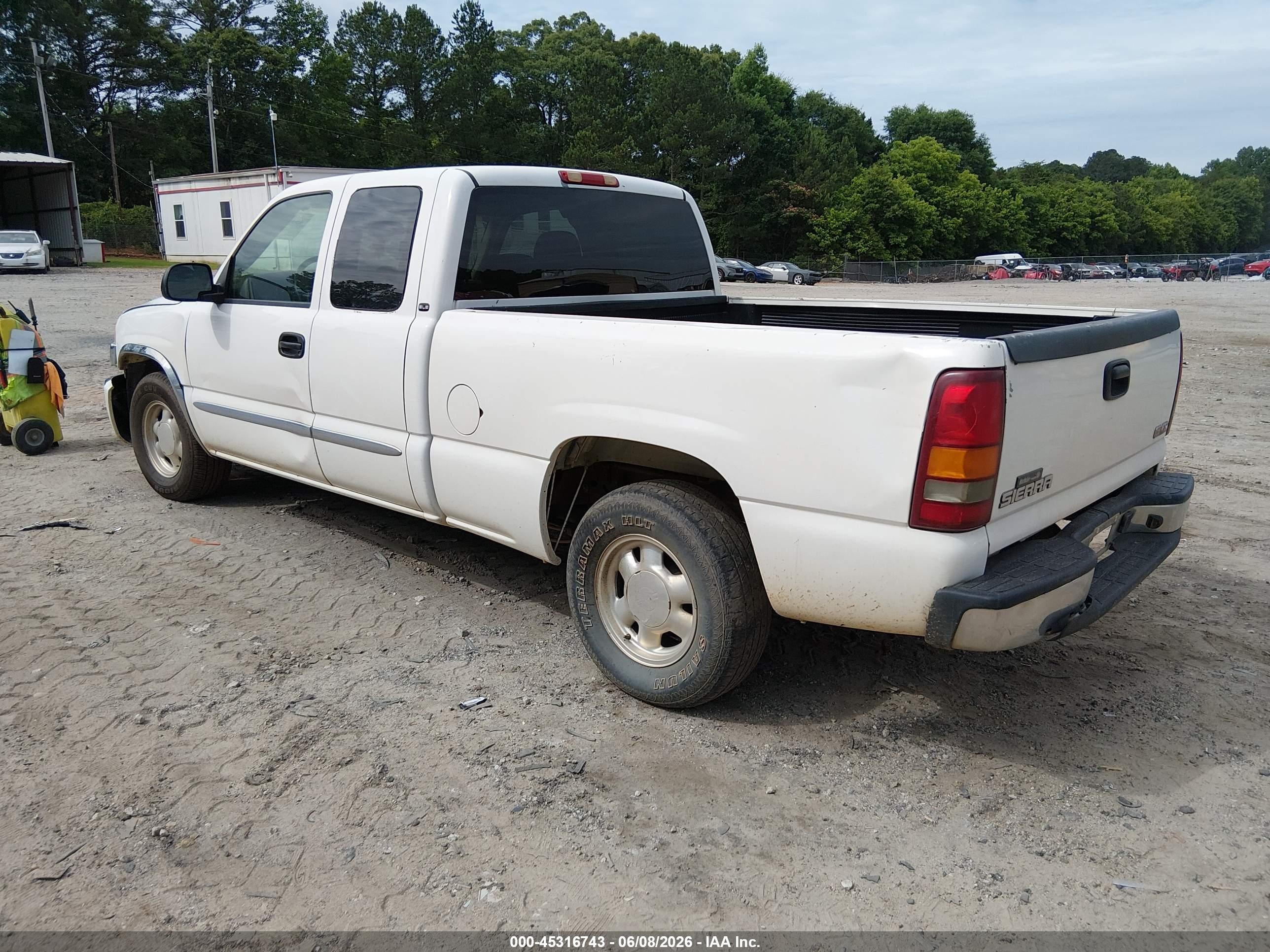 2003 Gmc Sierra 1500 Sle Белый vin: 2GTEC19V431346000