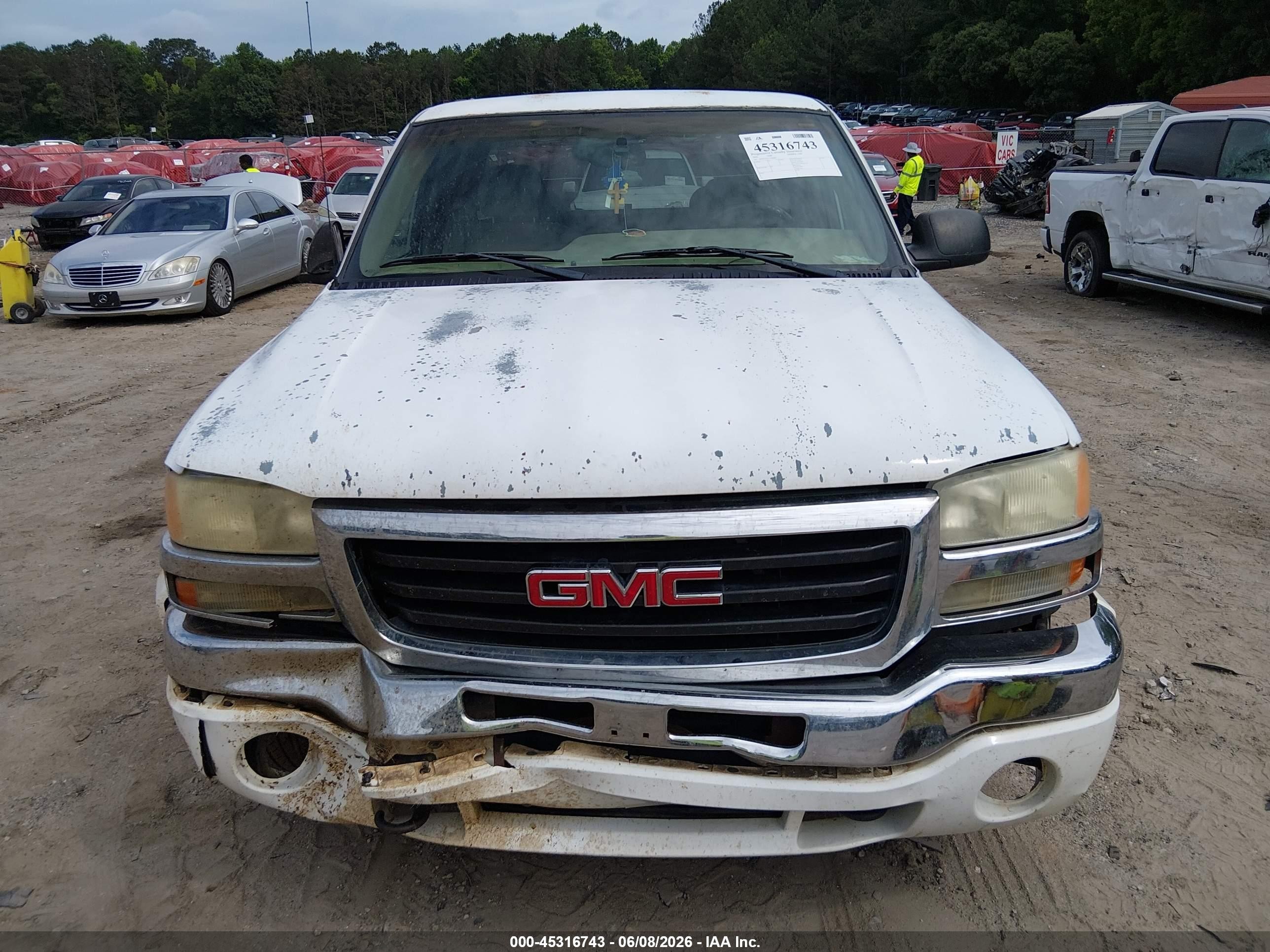 2003 Gmc Sierra 1500 Sle Белый vin: 2GTEC19V431346000