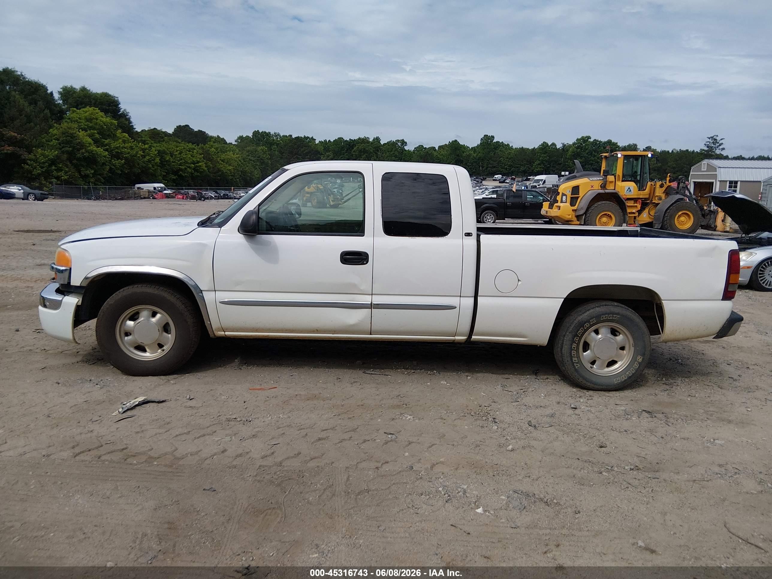 2003 Gmc Sierra 1500 Sle Белый vin: 2GTEC19V431346000