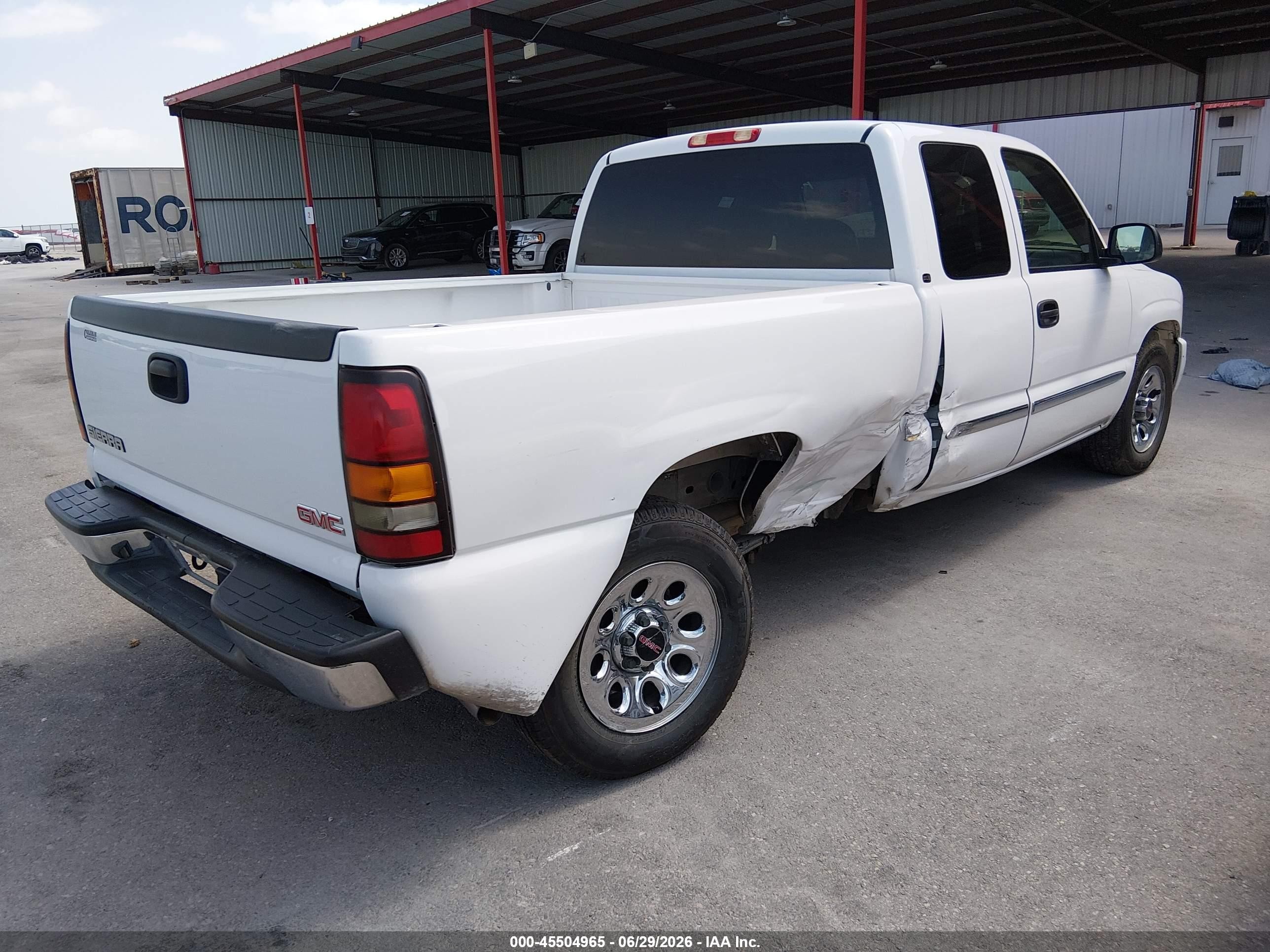 2005 Gmc Sierra 1500 Sle White vin: 2GTEC19V451322122