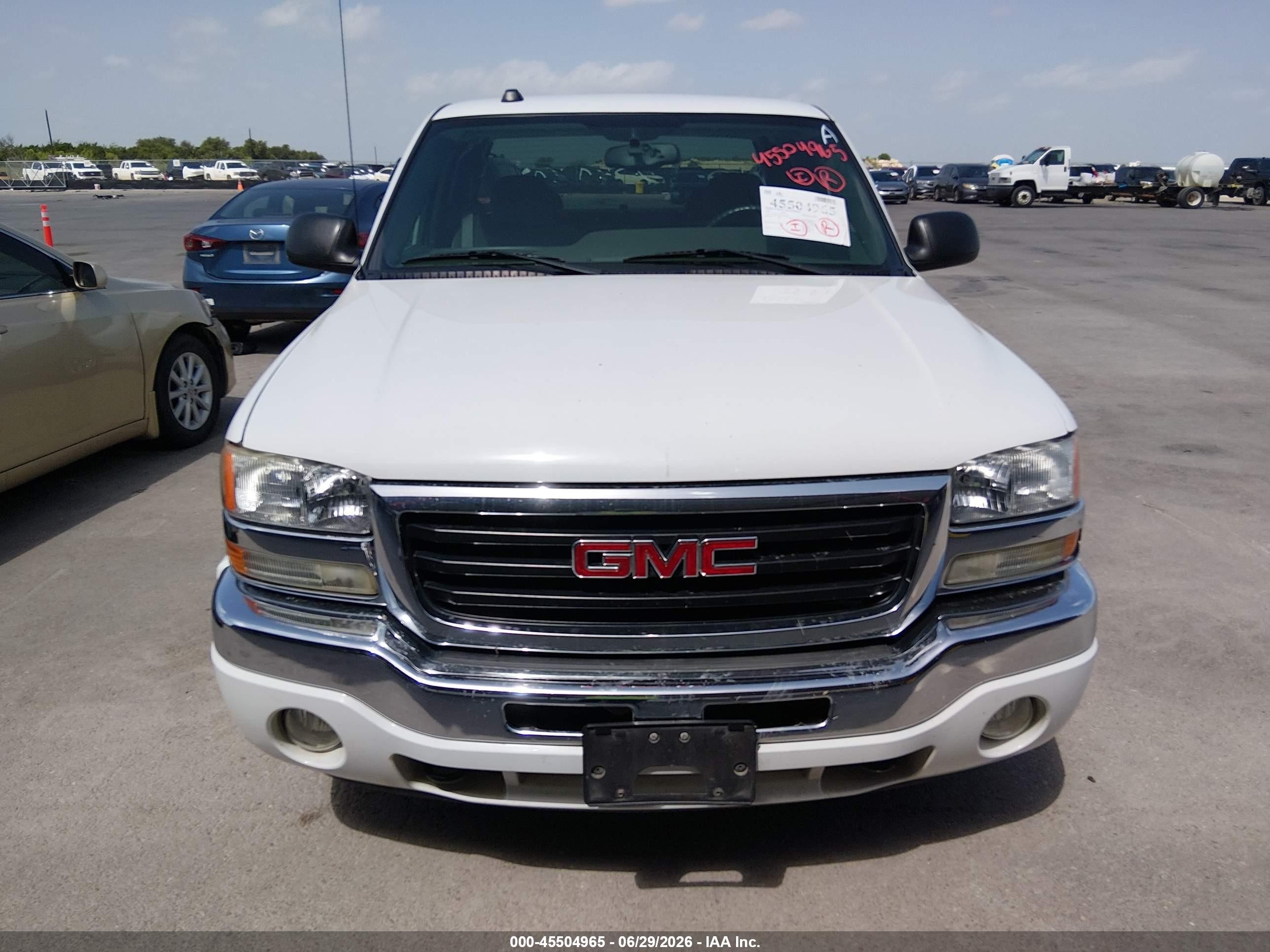 2005 Gmc Sierra 1500 Sle White vin: 2GTEC19V451322122