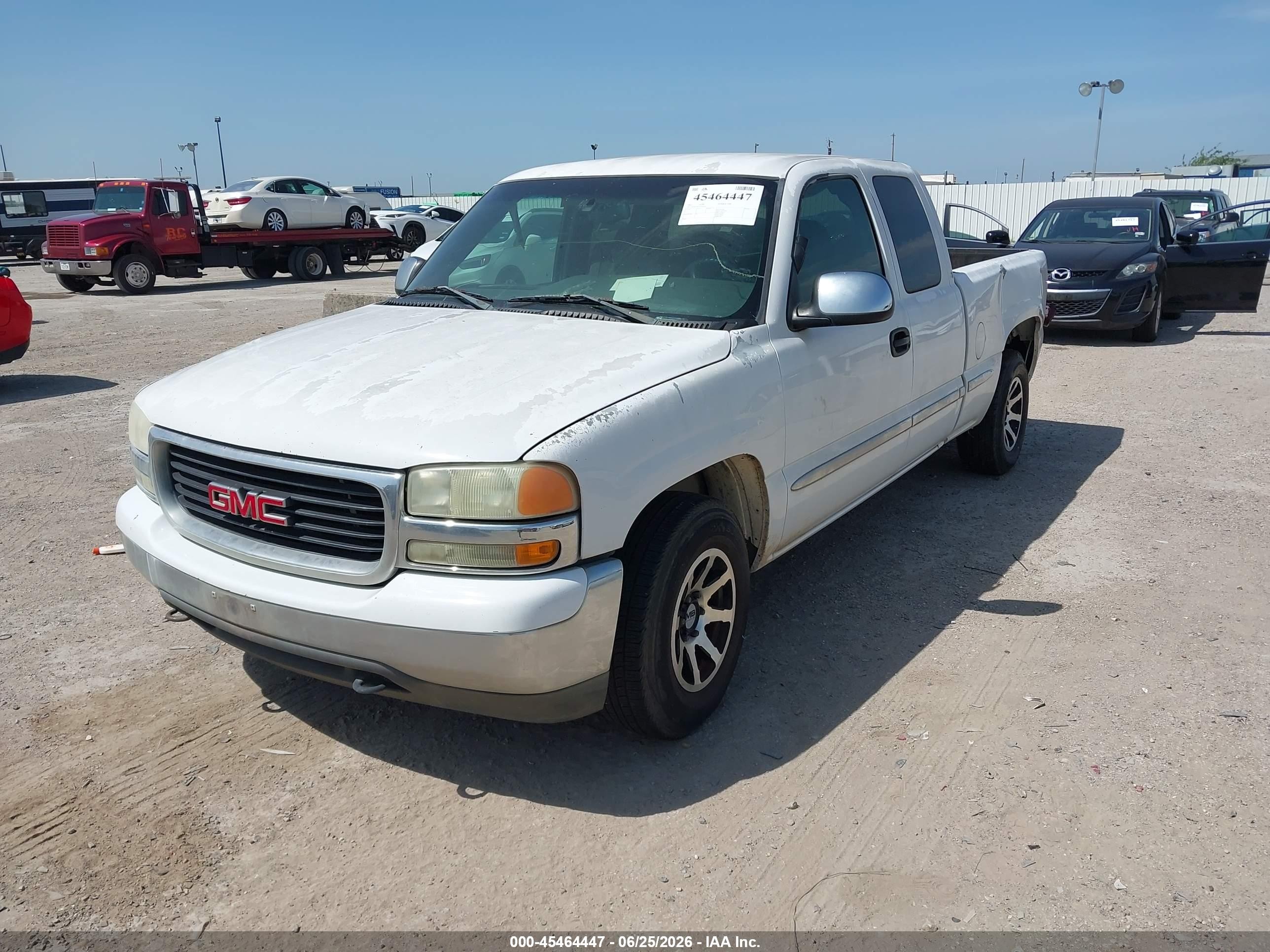 2002 Gmc Sierra 1500 Sle White vin: 2GTEC19V521355724