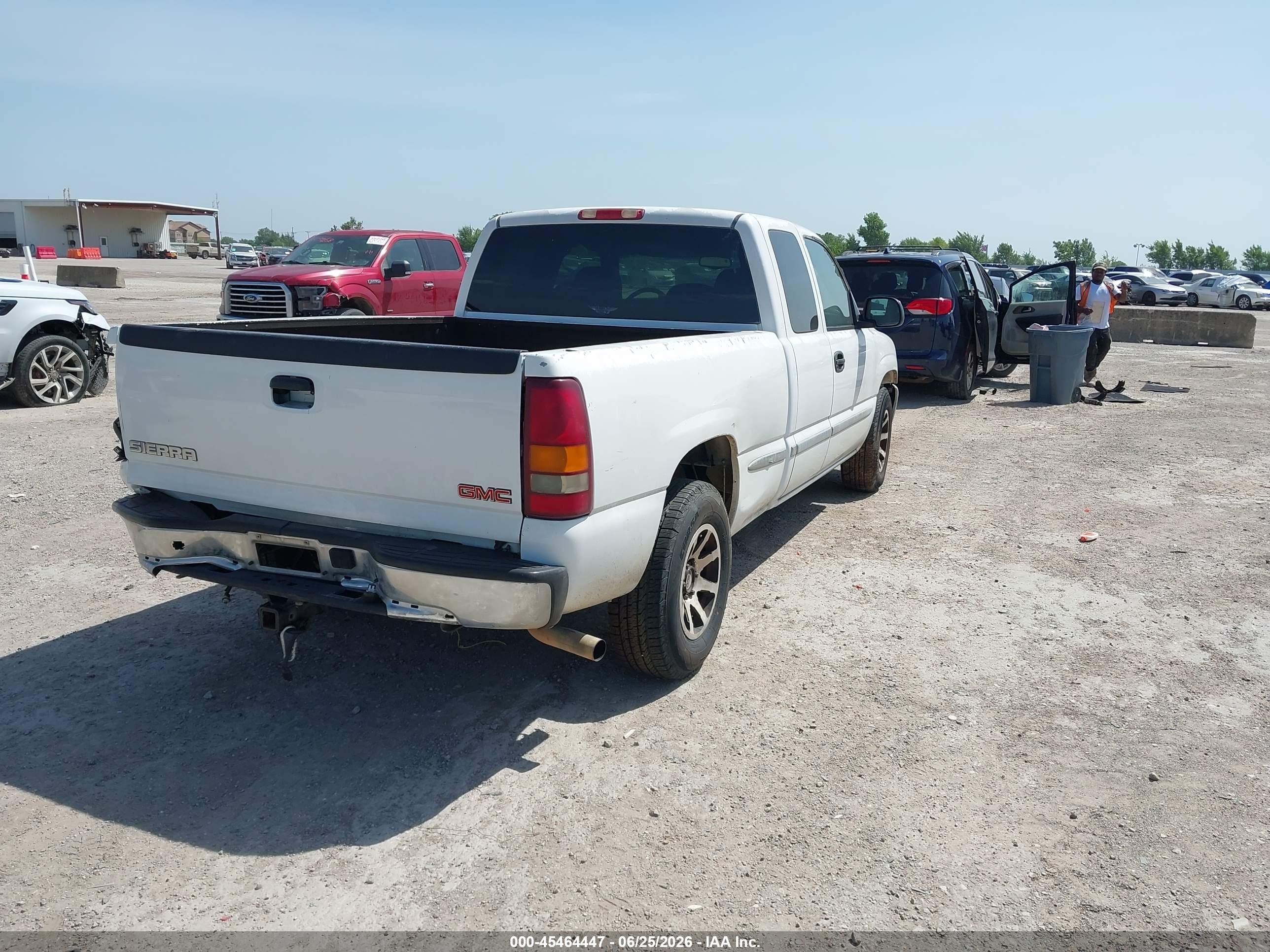 2002 Gmc Sierra 1500 Sle White vin: 2GTEC19V521355724