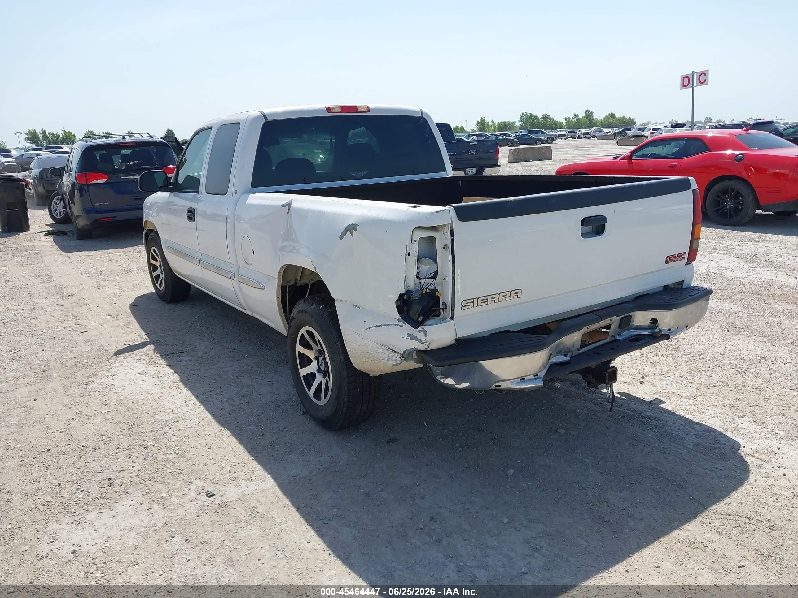 2002 Gmc Sierra 1500 Sle White vin: 2GTEC19V521355724
