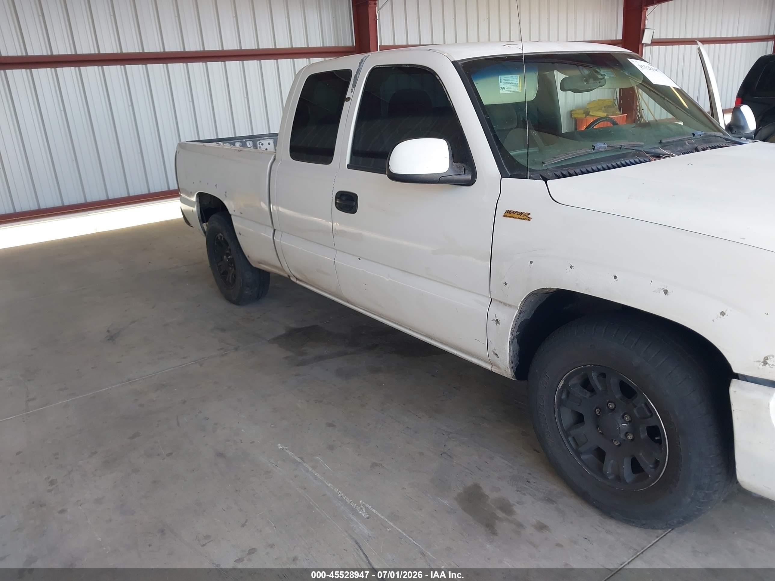 2003 Gmc Sierra 1500 Sle White vin: 2GTEC19V531344675