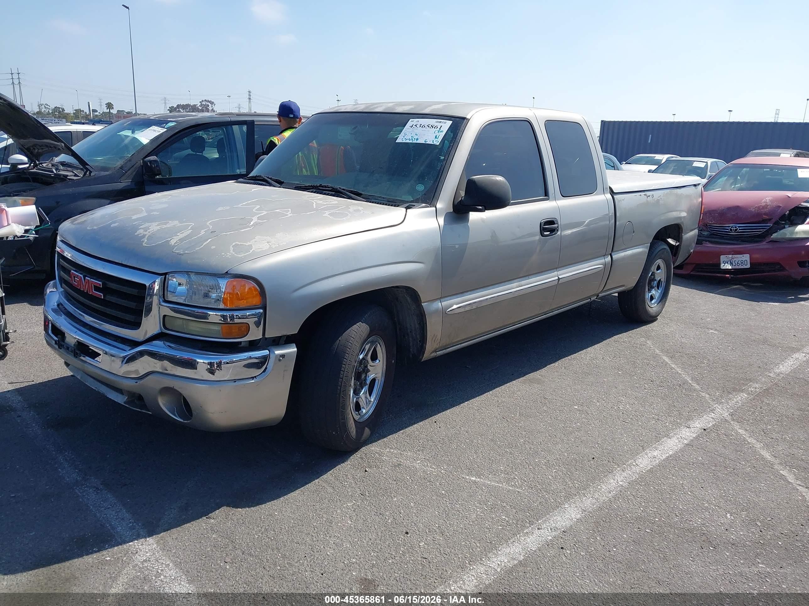 2003 Gmc Sierra 1500 Sle Beige vin: 2GTEC19V531380642