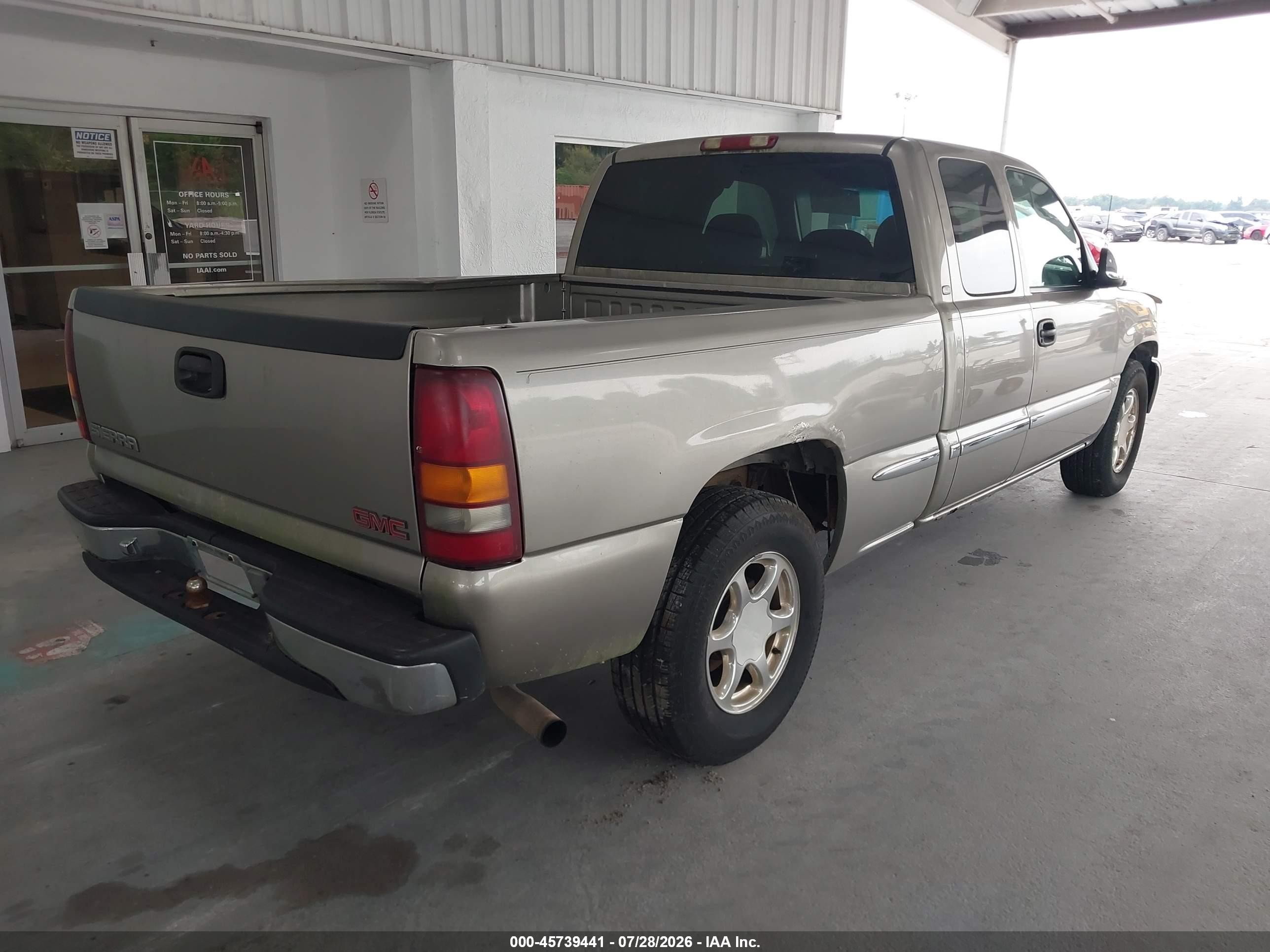 2002 Gmc Sierra 1500 Sle Beige vin: 2GTEC19V621106364