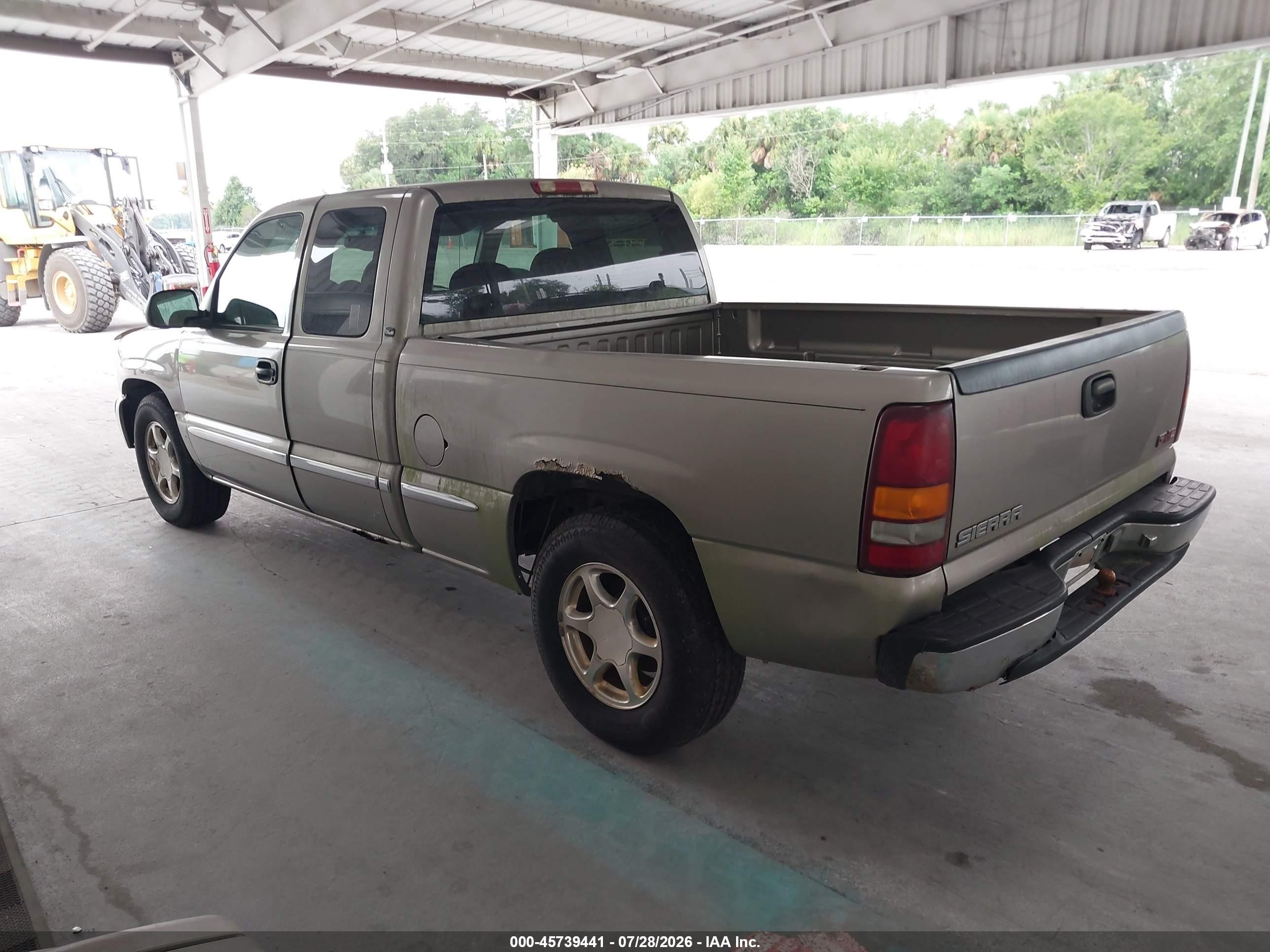 2002 Gmc Sierra 1500 Sle Beige vin: 2GTEC19V621106364