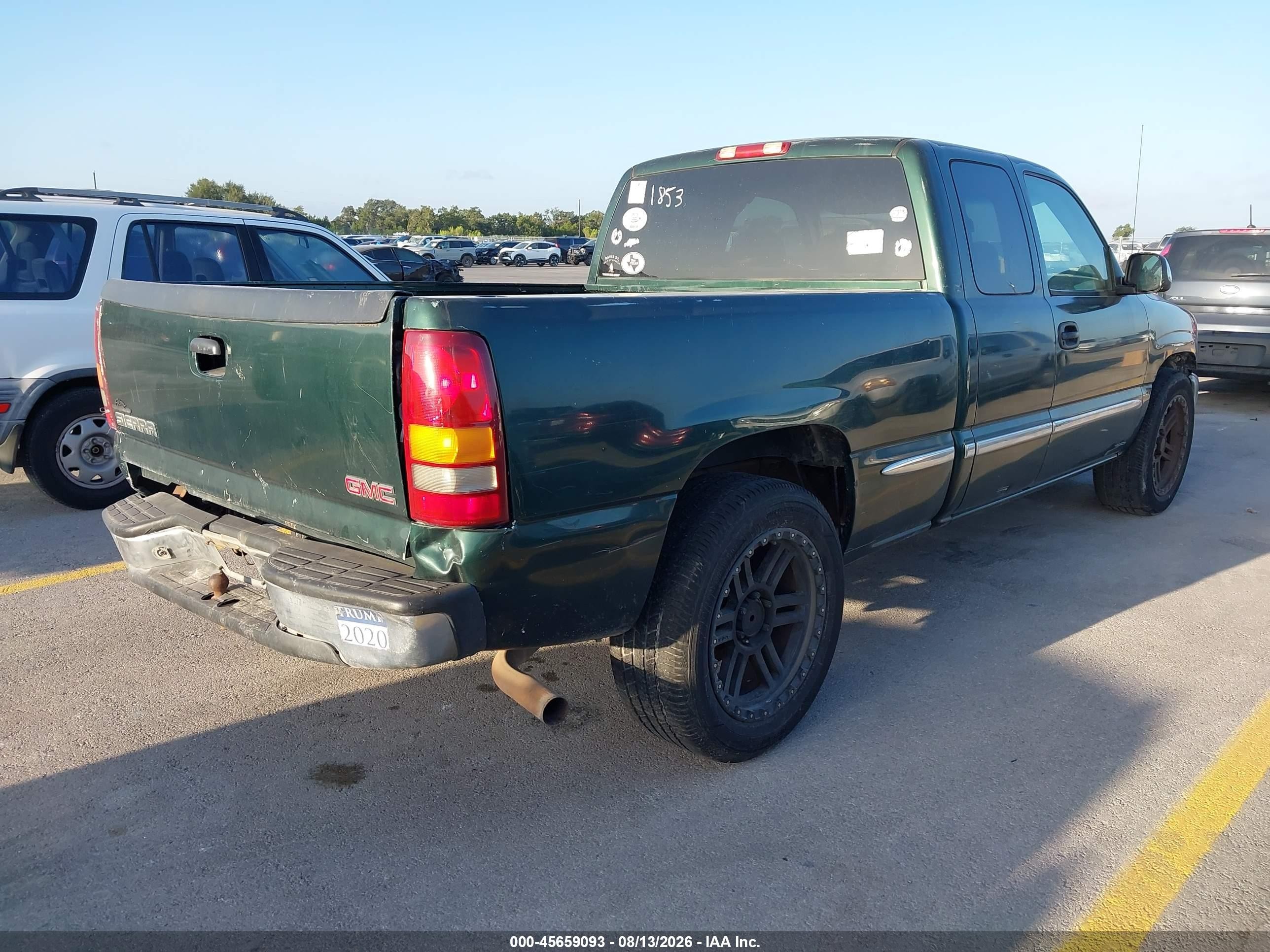 2002 Gmc Sierra 1500 Sle Зеленый vin: 2GTEC19V621401853