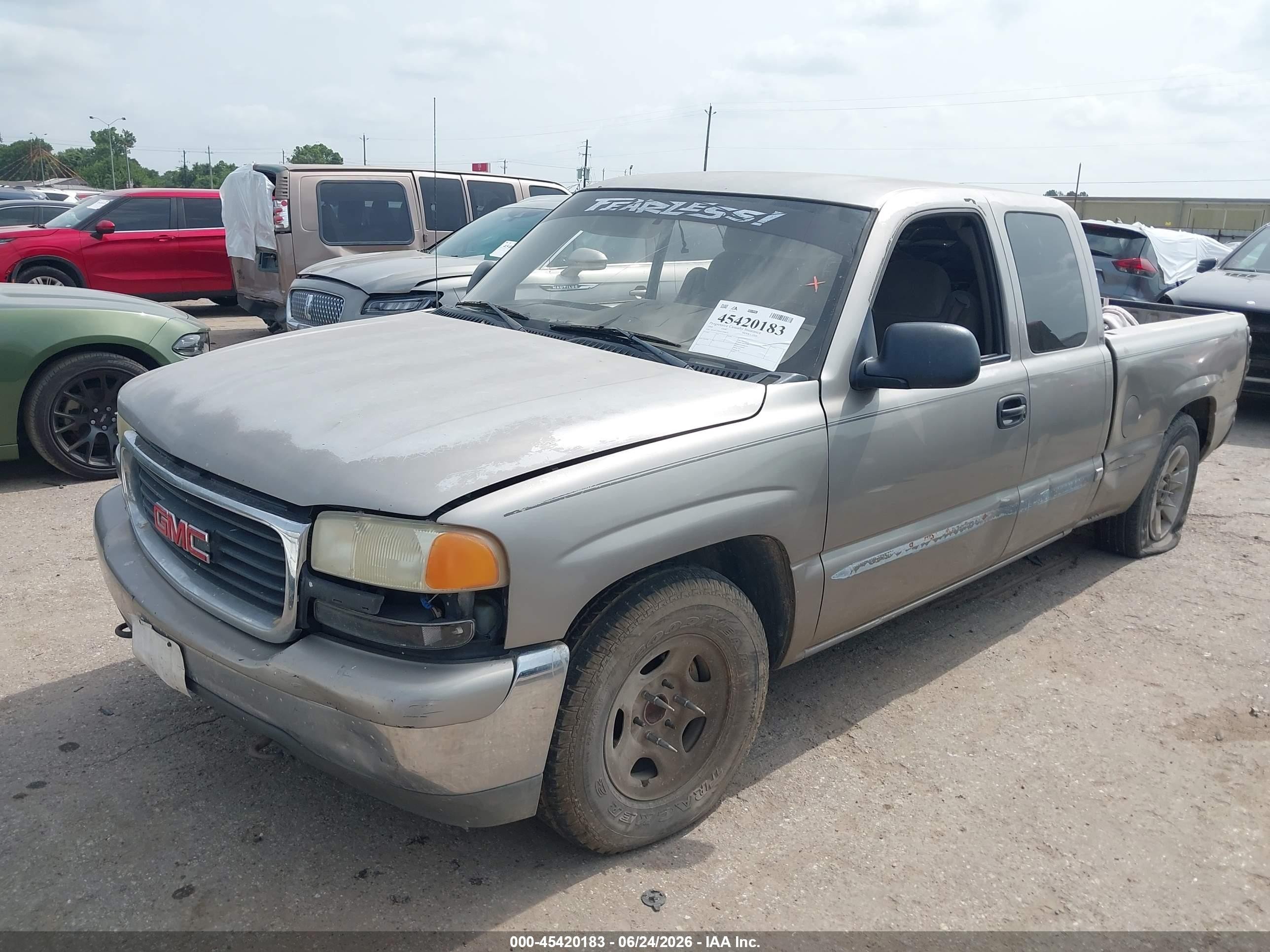2000 Gmc Sierra 1500 Sle Champagne vin: 2GTEC19V6Y1299074