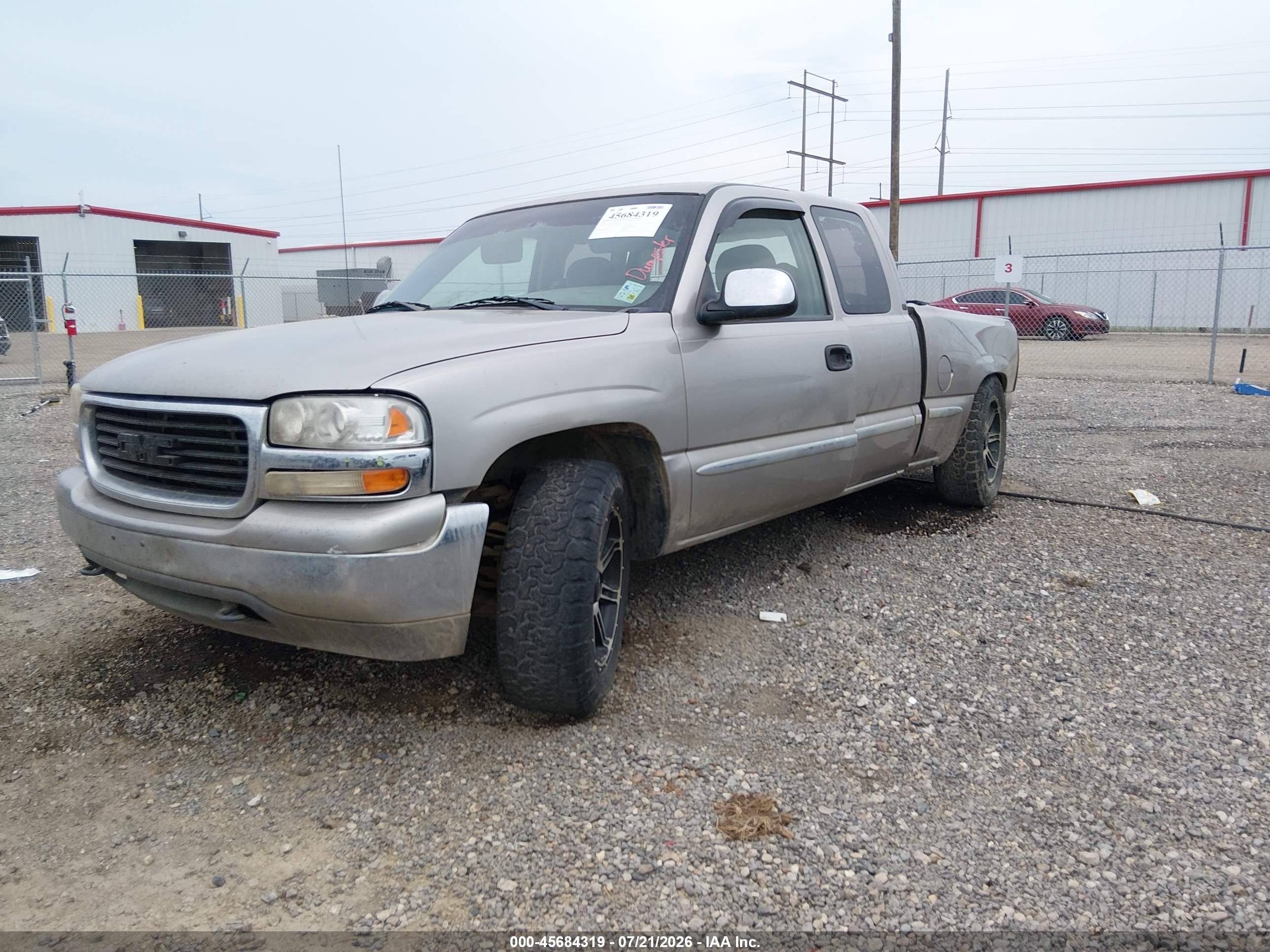 2000 Gmc Sierra 1500 Sle Beige vin: 2GTEC19V6Y1360701