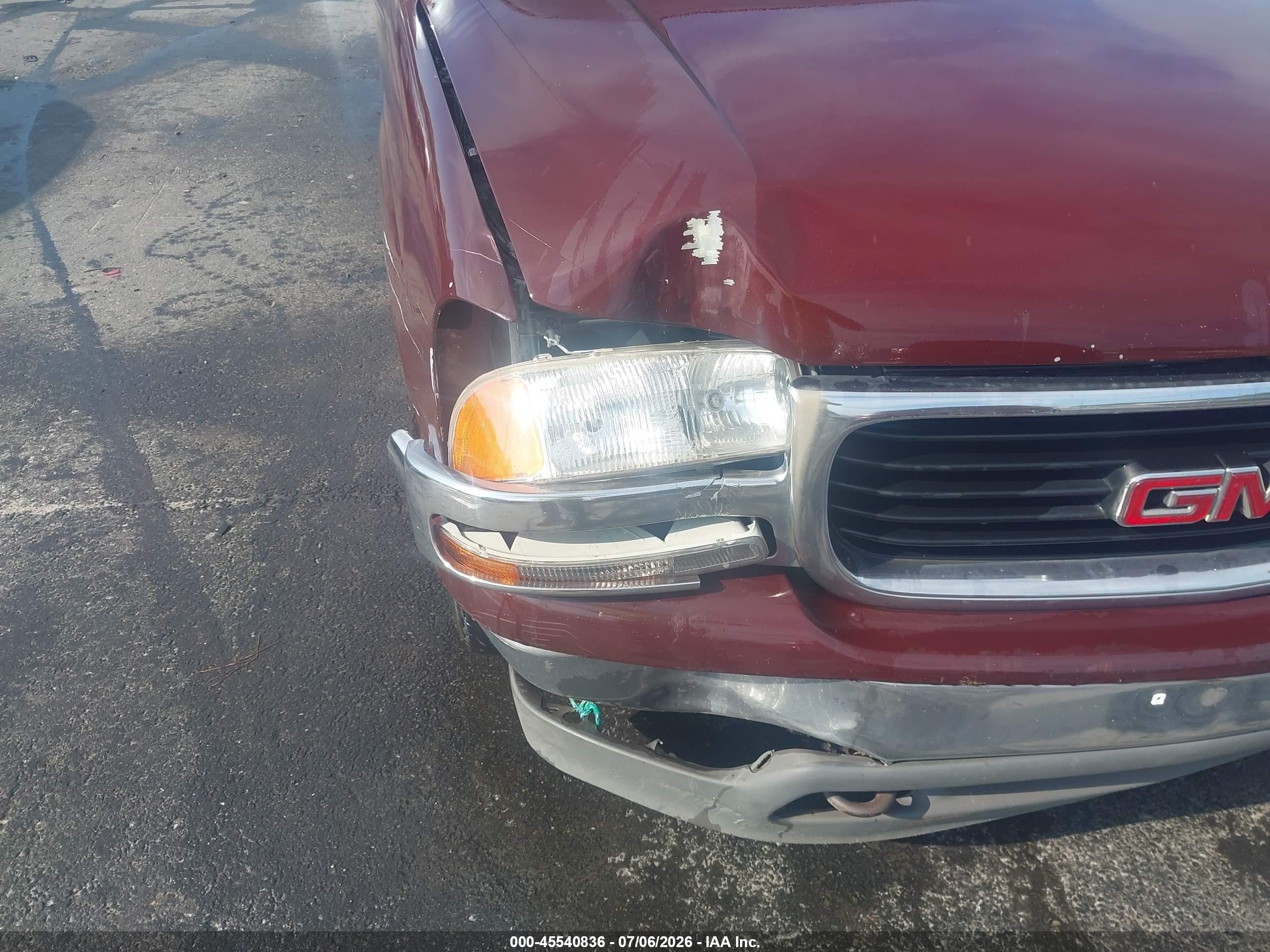 2001 Gmc Sierra 1500 Sle Burgundy vin: 2GTEC19V711153806