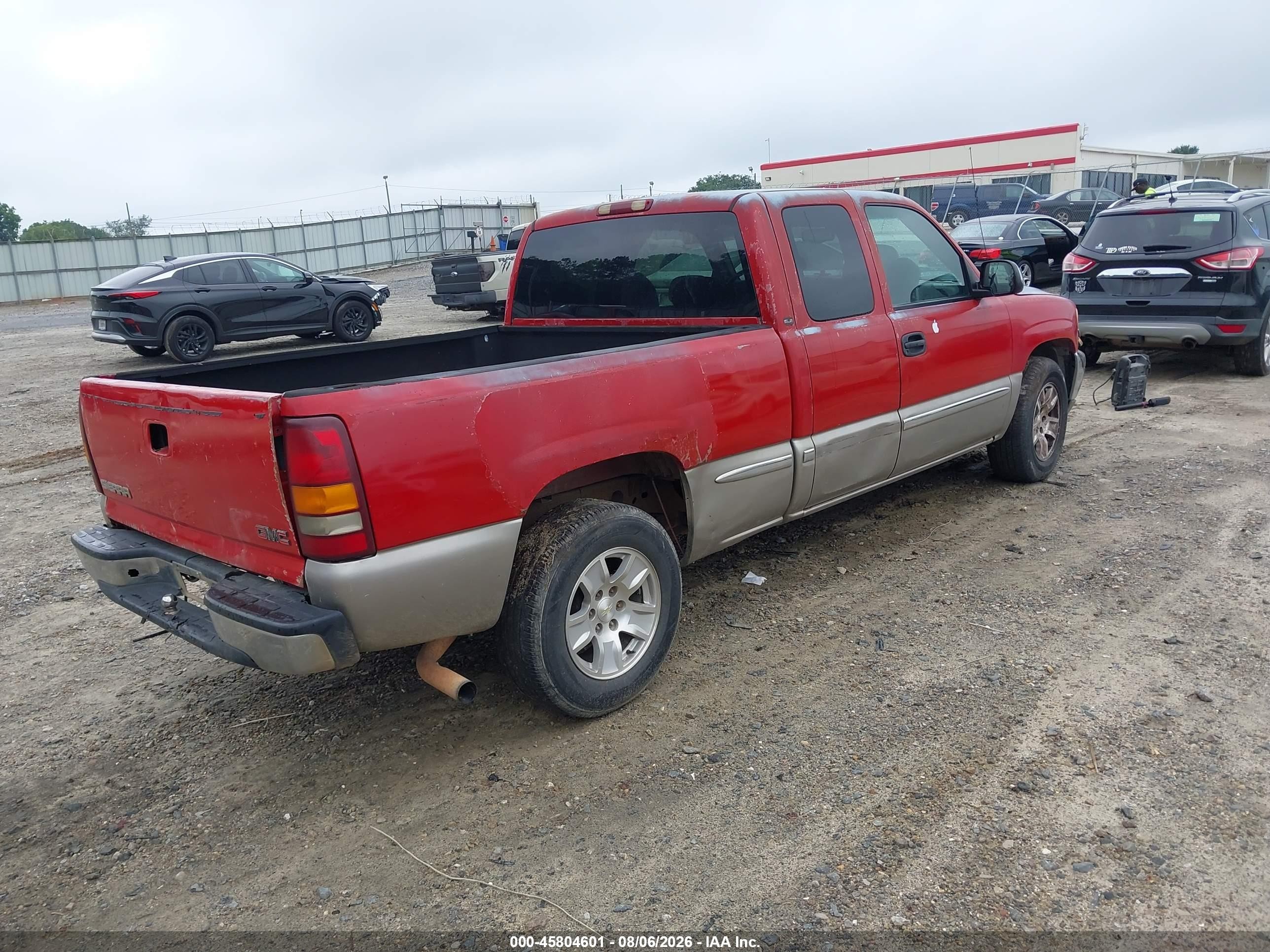 2002 Gmc Sierra 1500 Sle Red vin: 2GTEC19V721152964