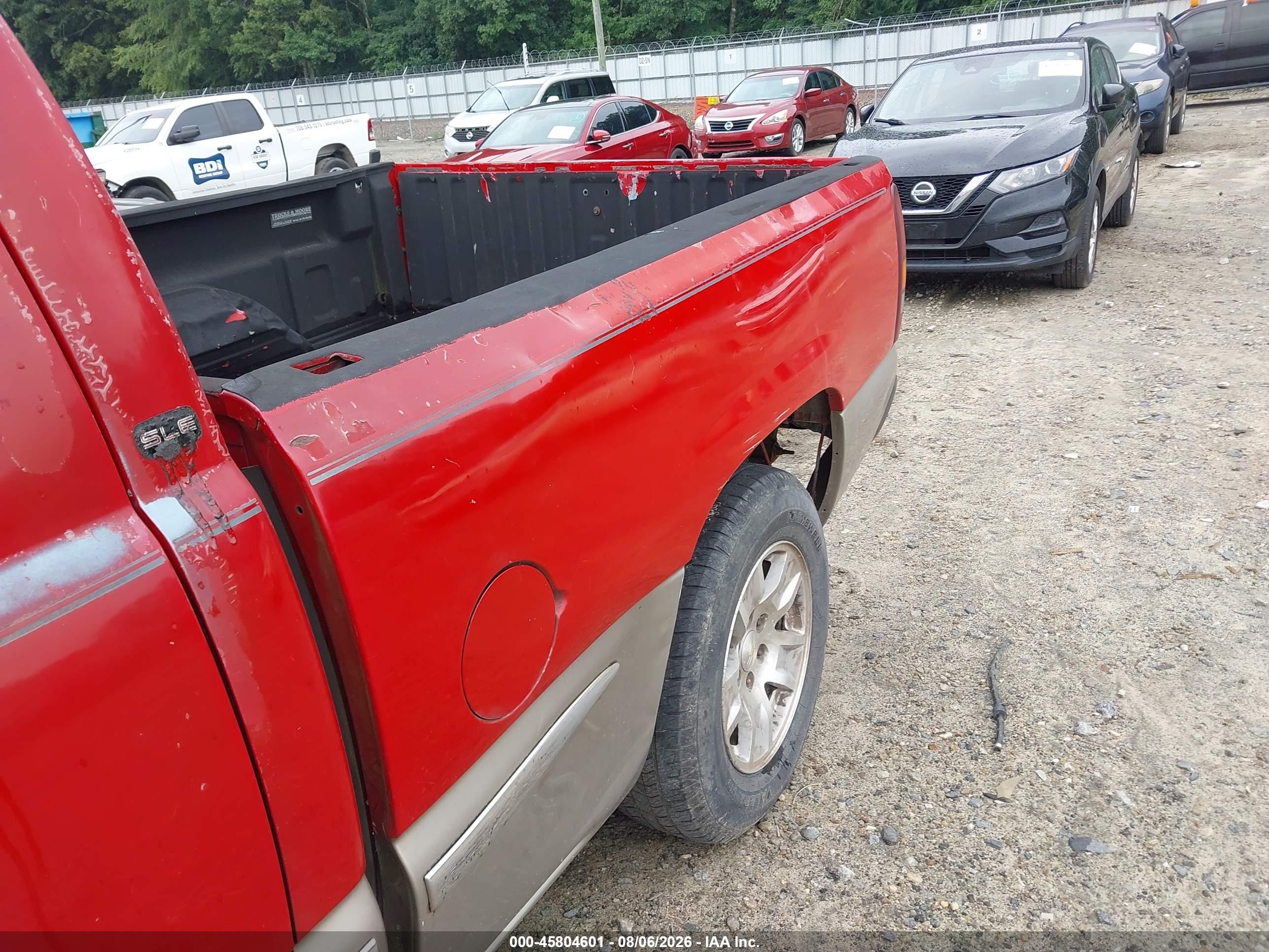 2002 Gmc Sierra 1500 Sle Red vin: 2GTEC19V721152964