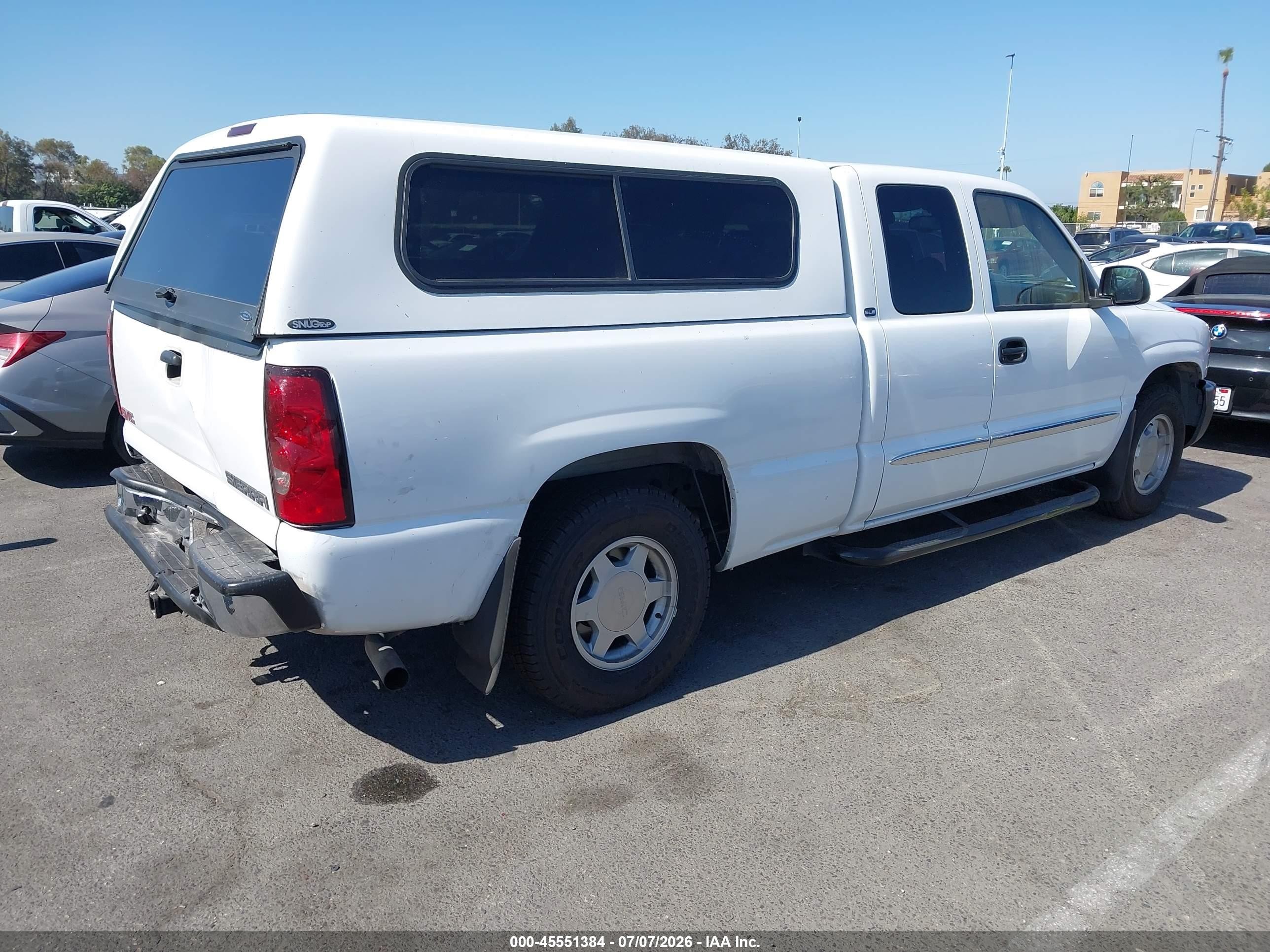 2003 Gmc Sierra 1500 Sle Белый vin: 2GTEC19V731360439