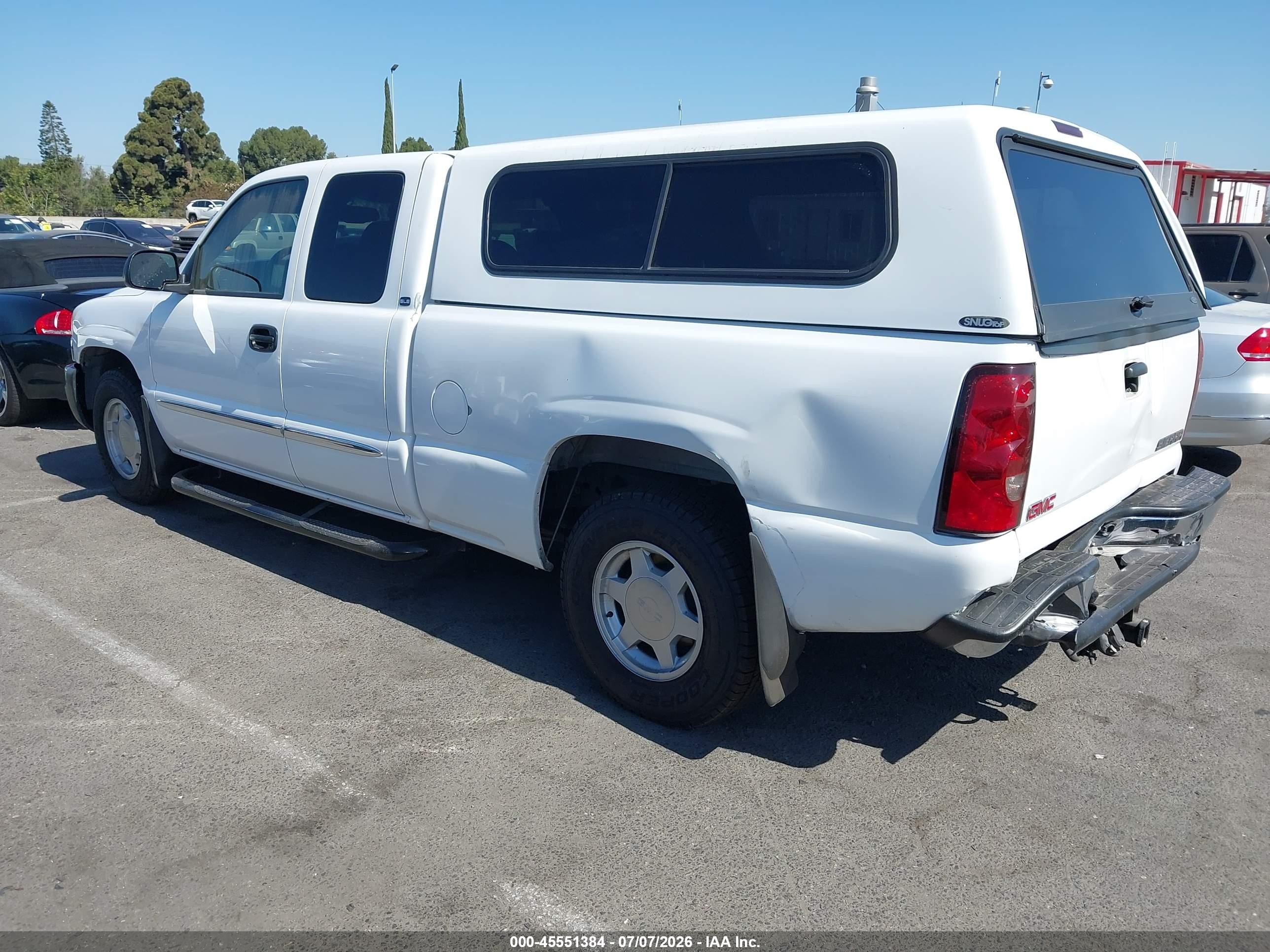 2003 Gmc Sierra 1500 Sle Белый vin: 2GTEC19V731360439