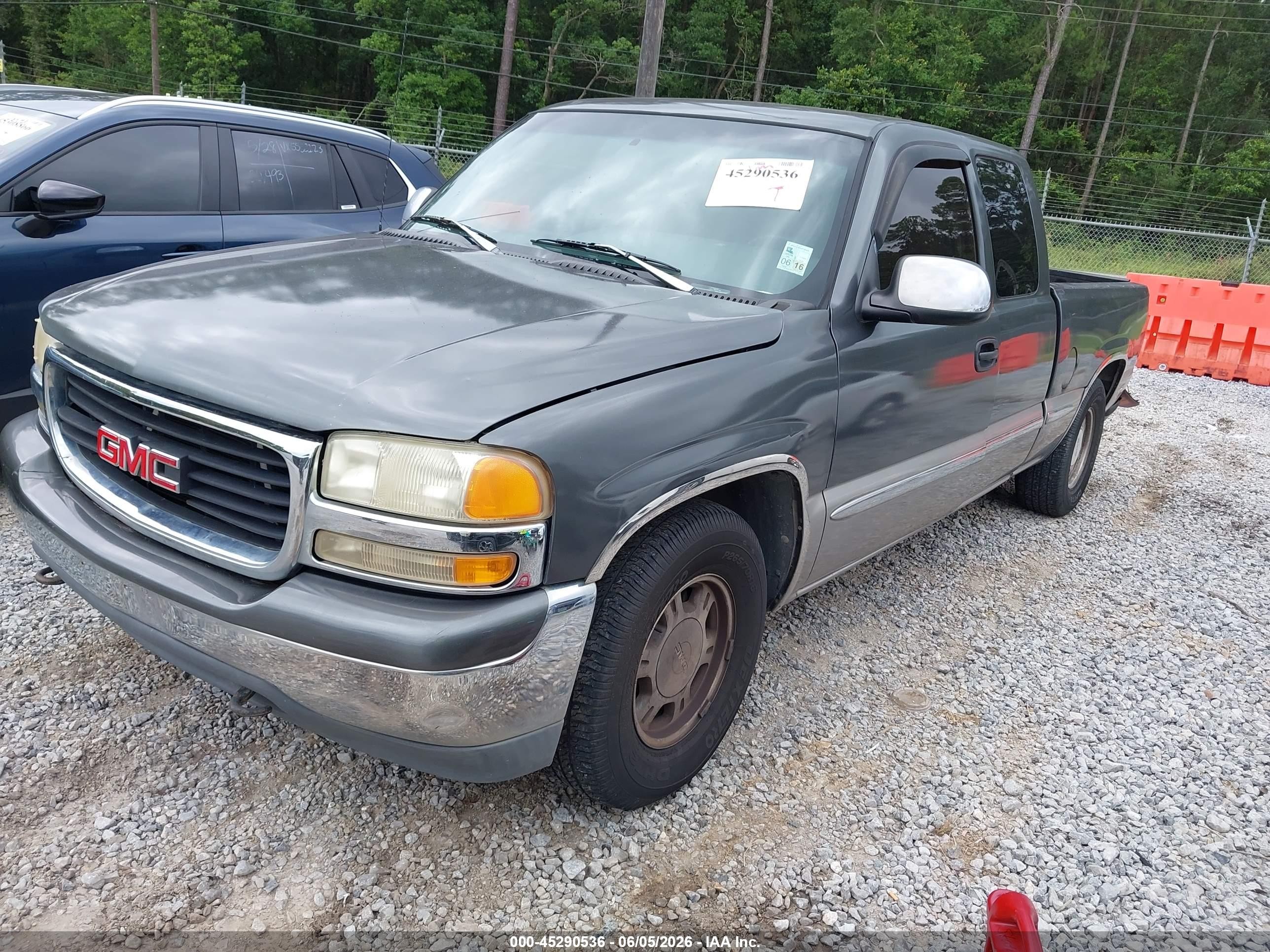 2000 Gmc Sierra 1500 Sle Gray vin: 2GTEC19V8Y1123482