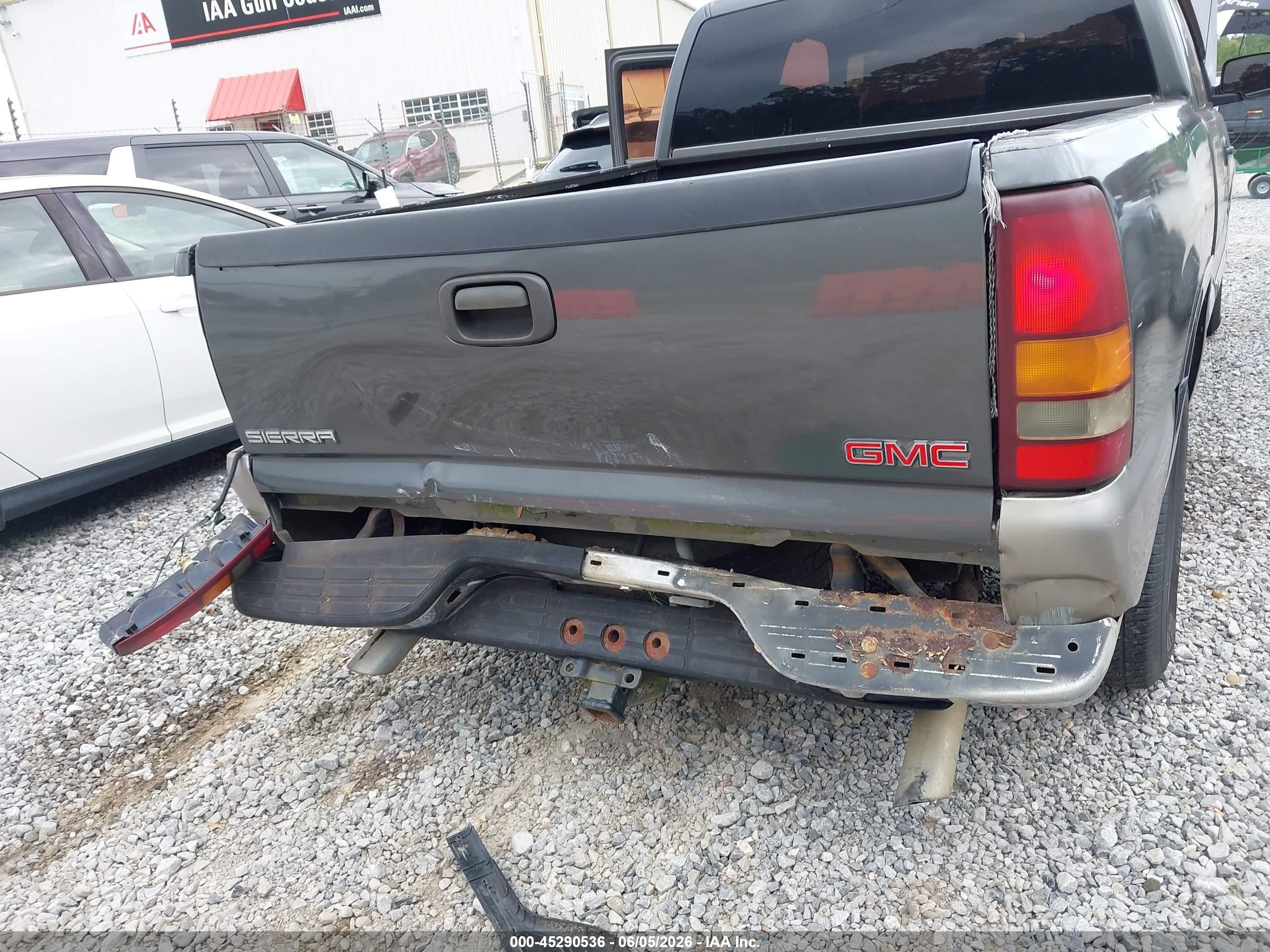 2000 Gmc Sierra 1500 Sle Gray vin: 2GTEC19V8Y1123482