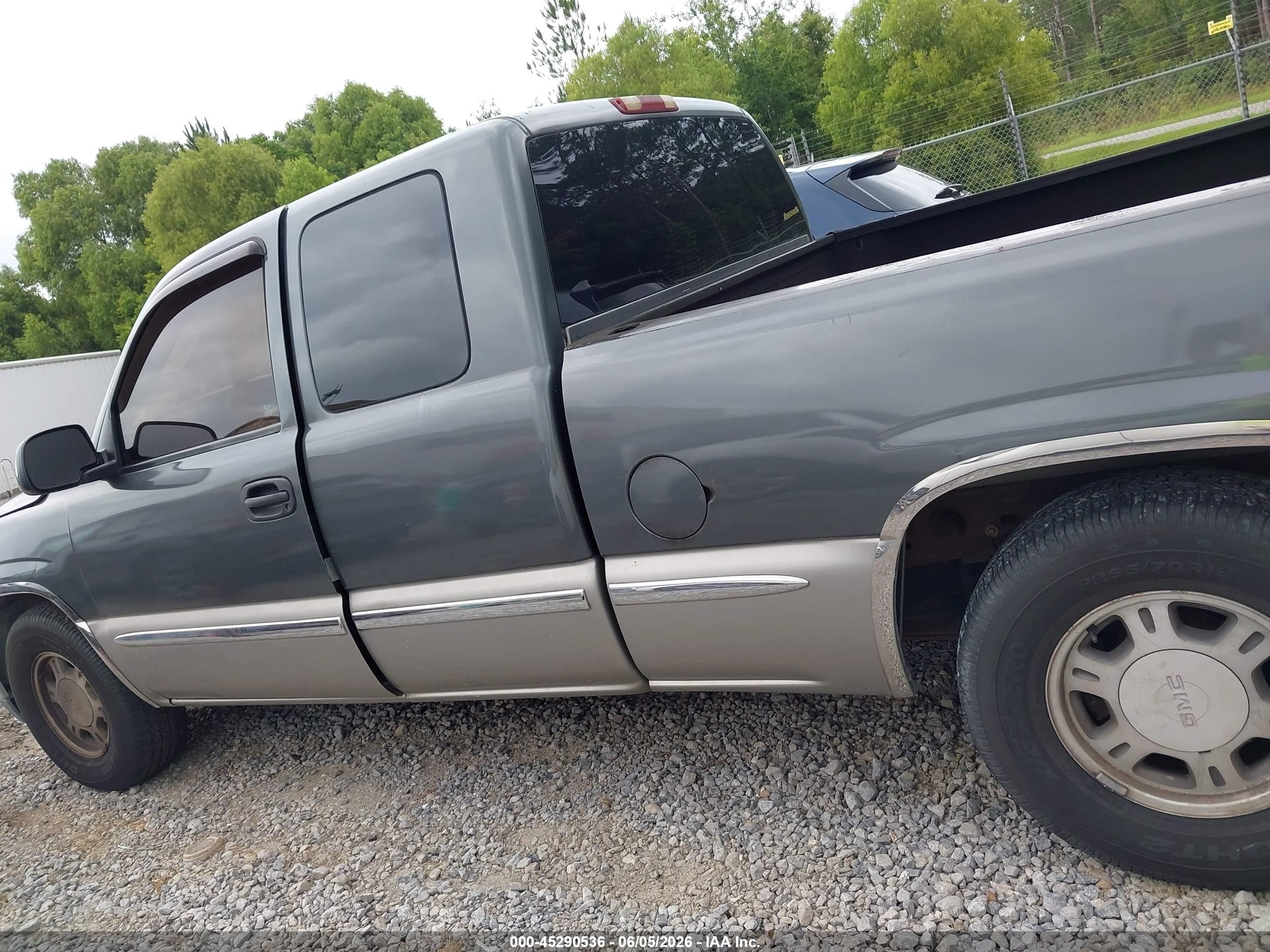 2000 Gmc Sierra 1500 Sle Gray vin: 2GTEC19V8Y1123482