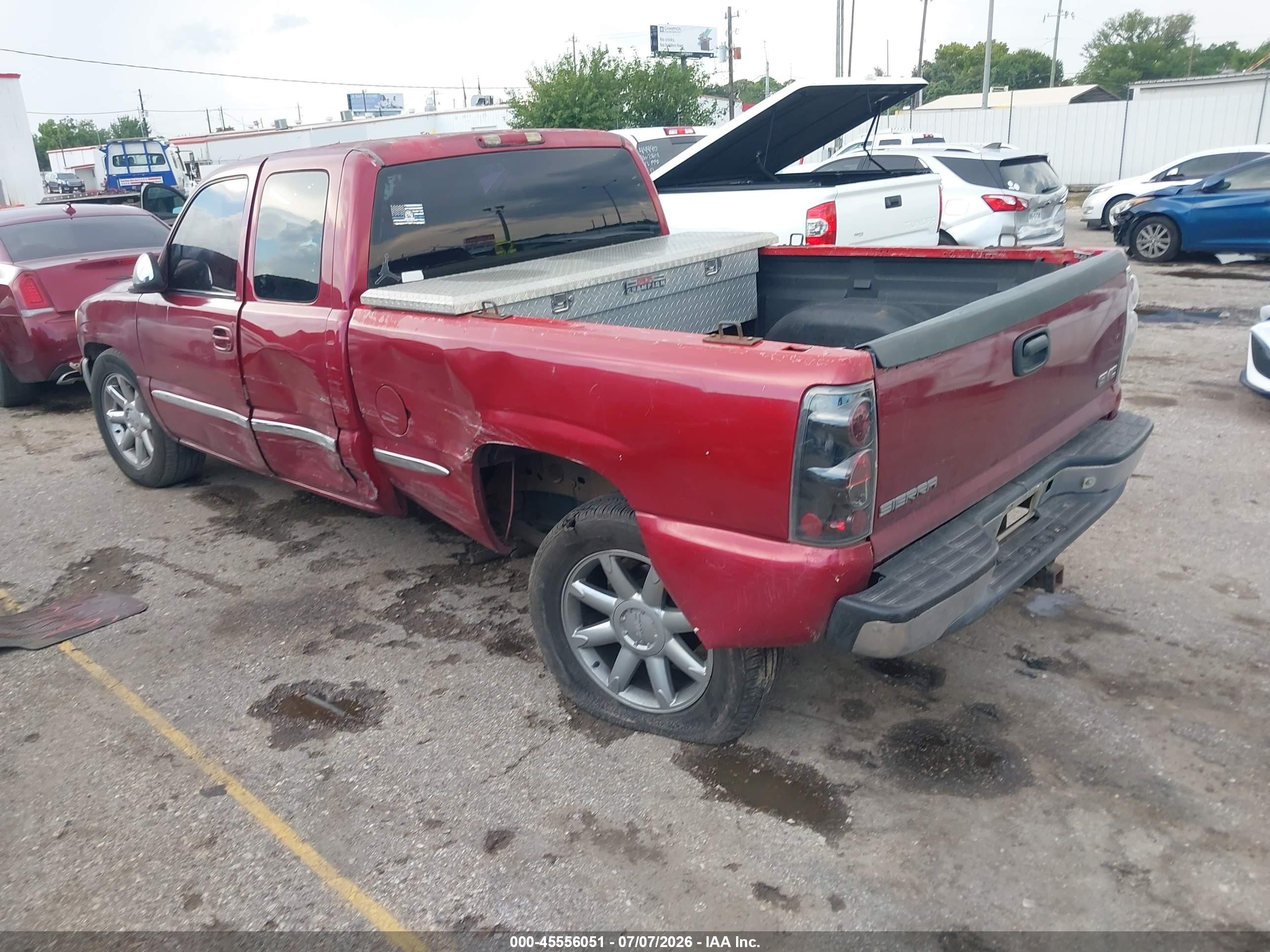 2001 Gmc Sierra 1500 Sle Maroon vin: 2GTEC19V911164564