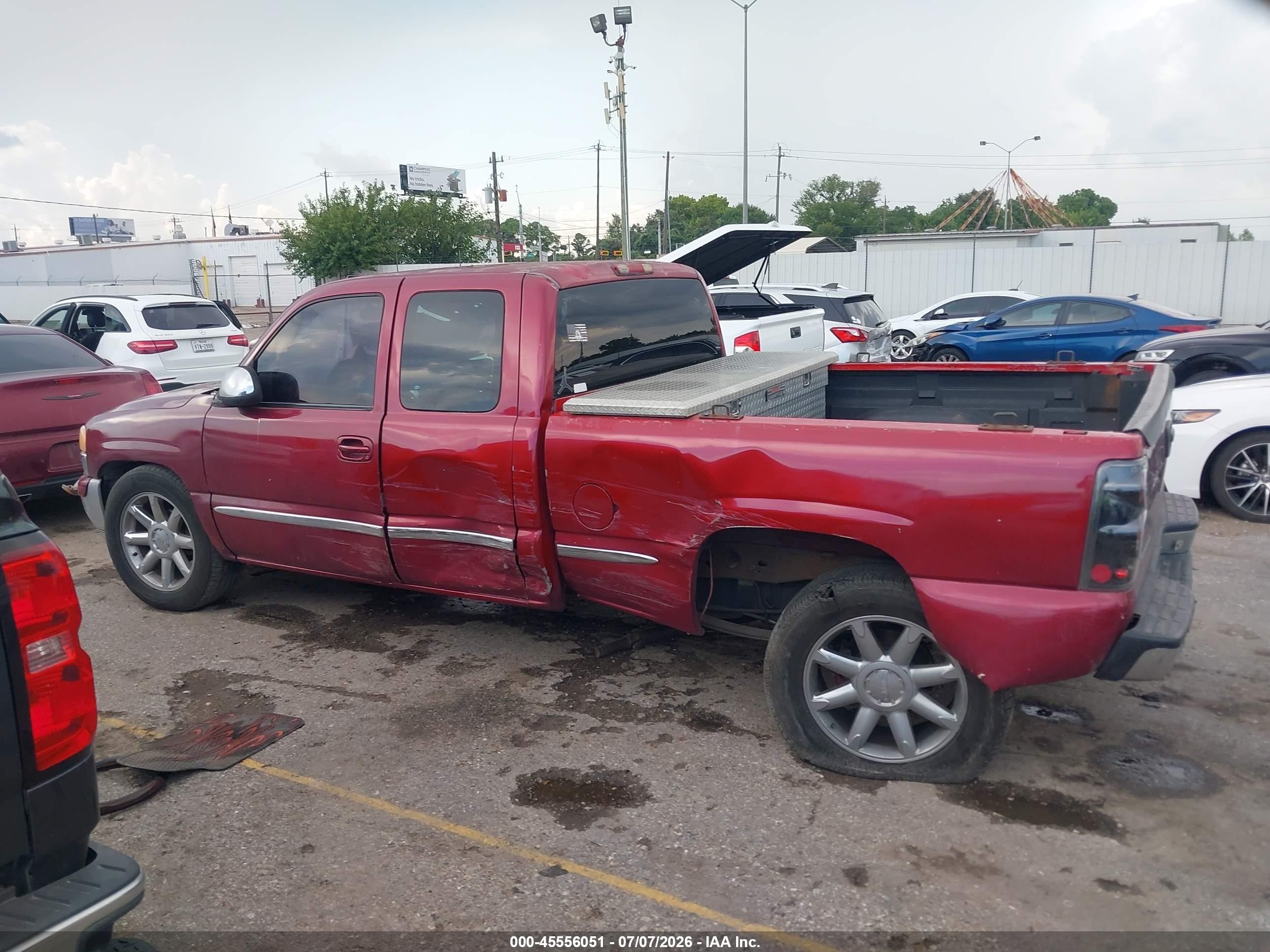 2001 Gmc Sierra 1500 Sle Maroon vin: 2GTEC19V911164564