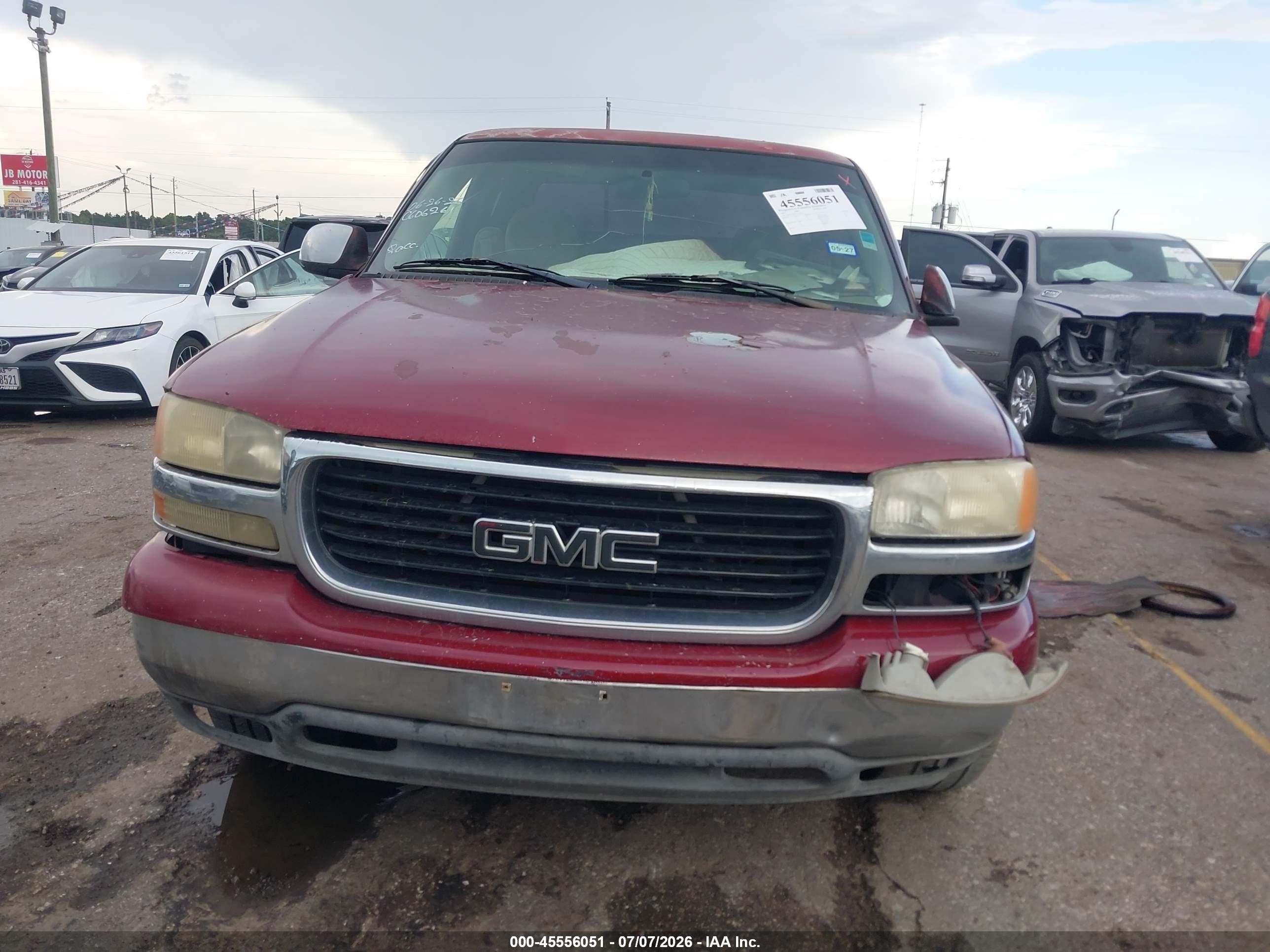 2001 Gmc Sierra 1500 Sle Maroon vin: 2GTEC19V911164564