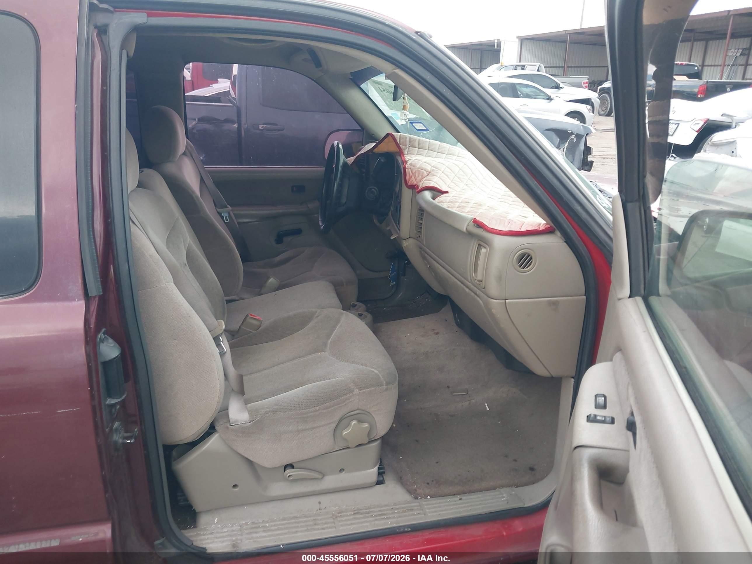 2001 Gmc Sierra 1500 Sle Maroon vin: 2GTEC19V911164564