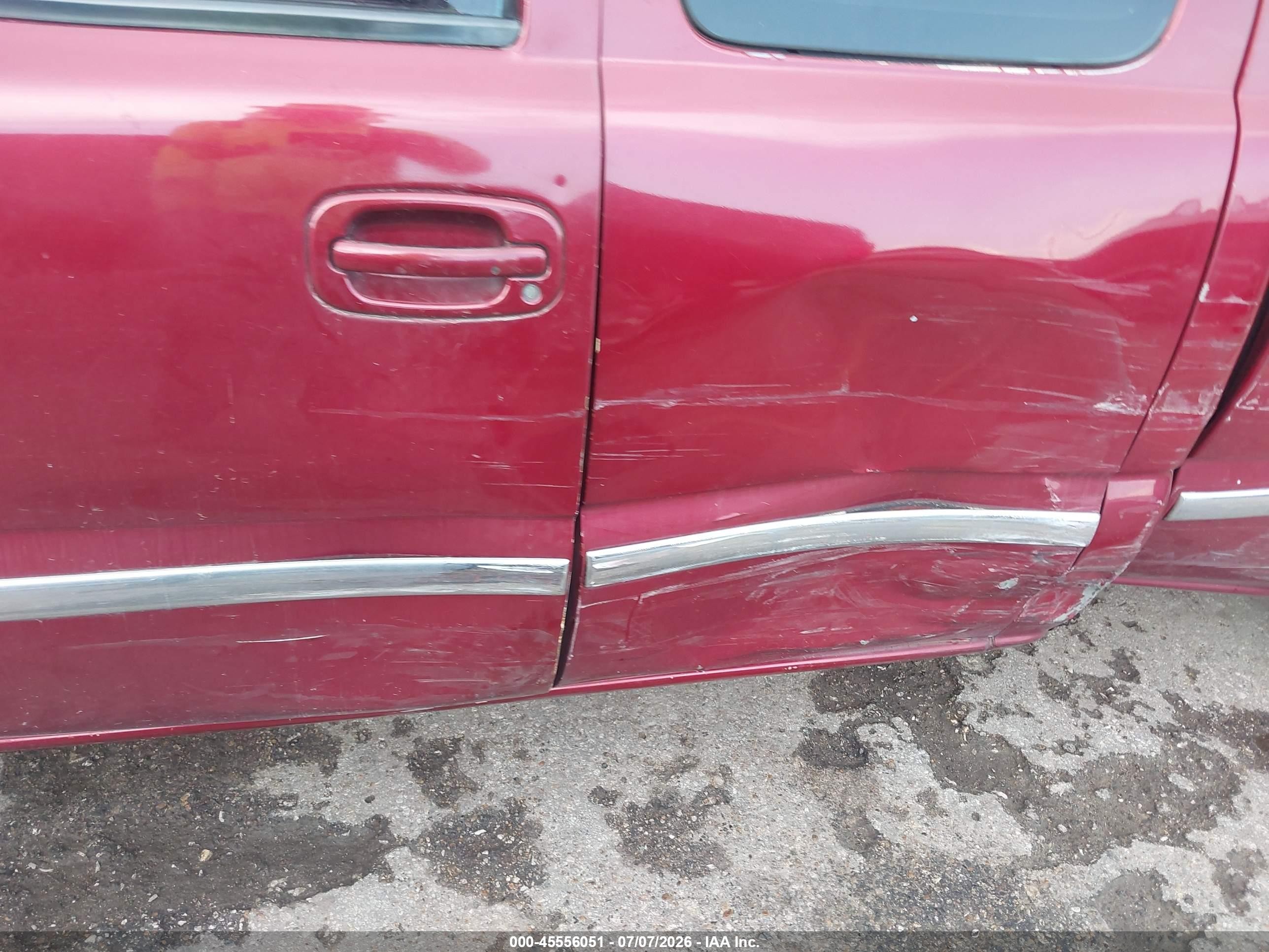 2001 Gmc Sierra 1500 Sle Maroon vin: 2GTEC19V911164564