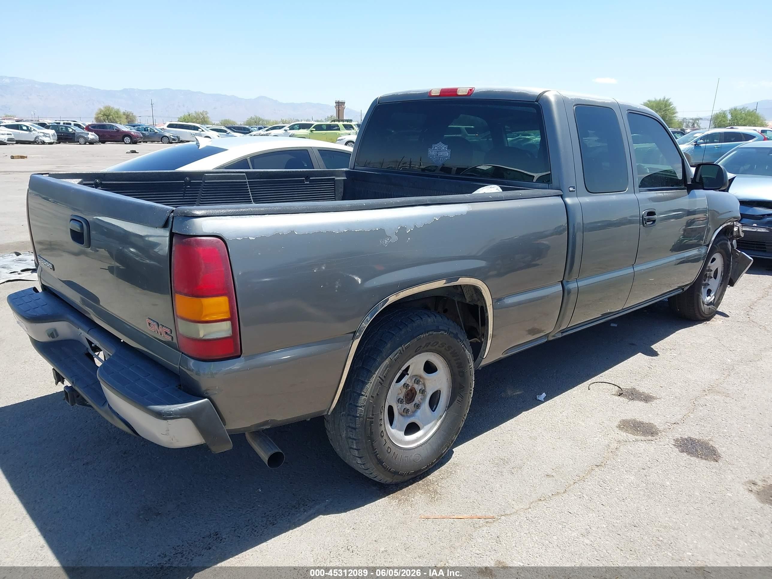 2001 Gmc Sierra 1500 Sl Gray vin: 2GTEC19VX11276712