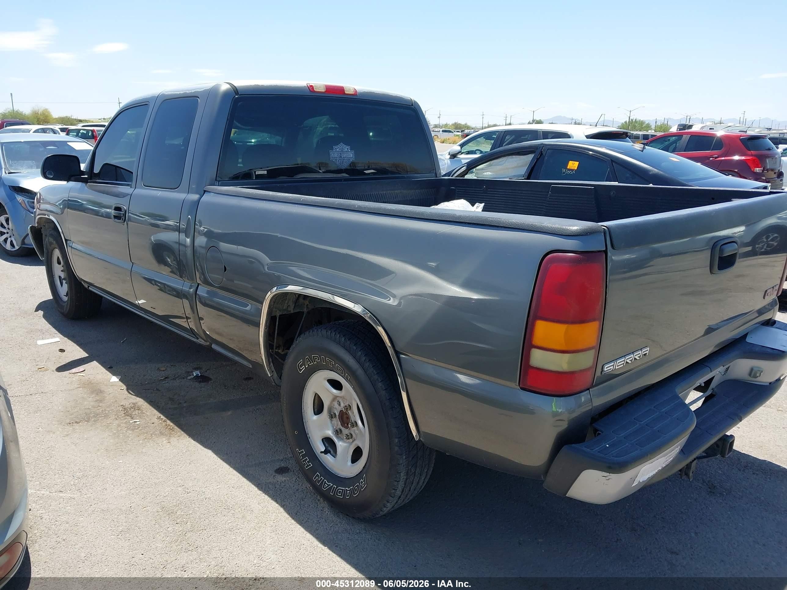 2001 Gmc Sierra 1500 Sl Gray vin: 2GTEC19VX11276712