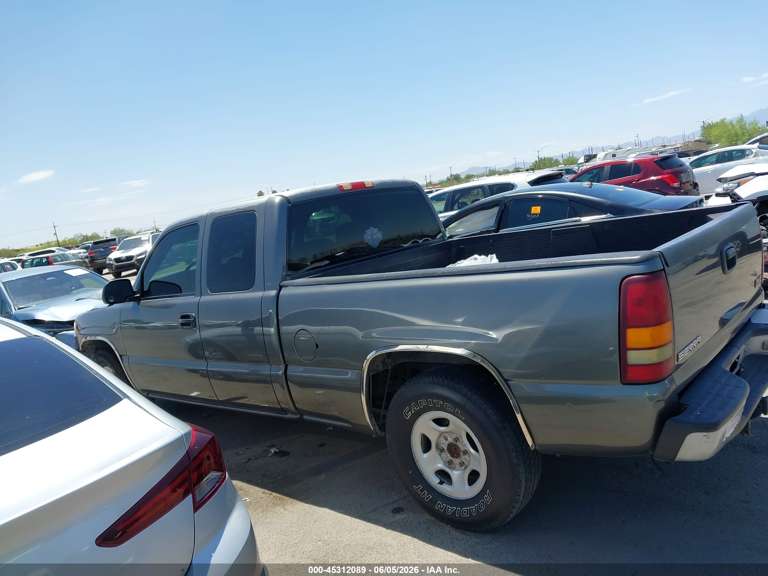 2001 Gmc Sierra 1500 Sl Gray vin: 2GTEC19VX11276712