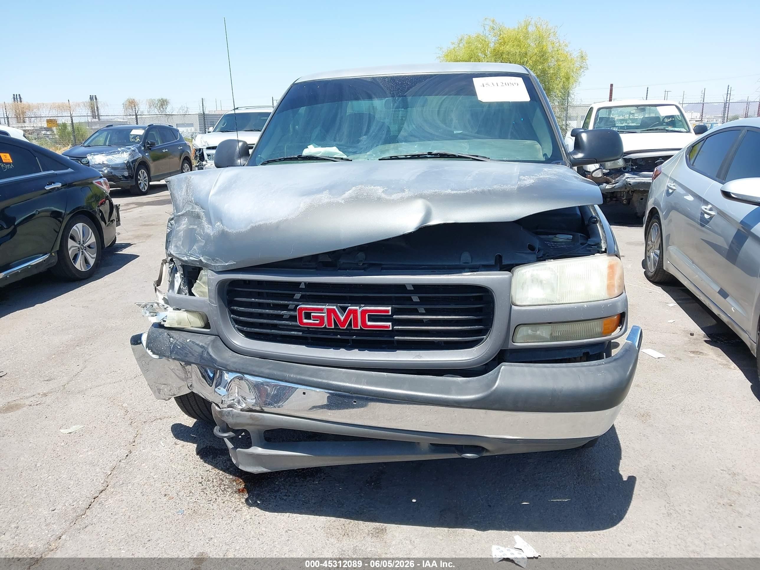 2001 Gmc Sierra 1500 Sl Gray vin: 2GTEC19VX11276712