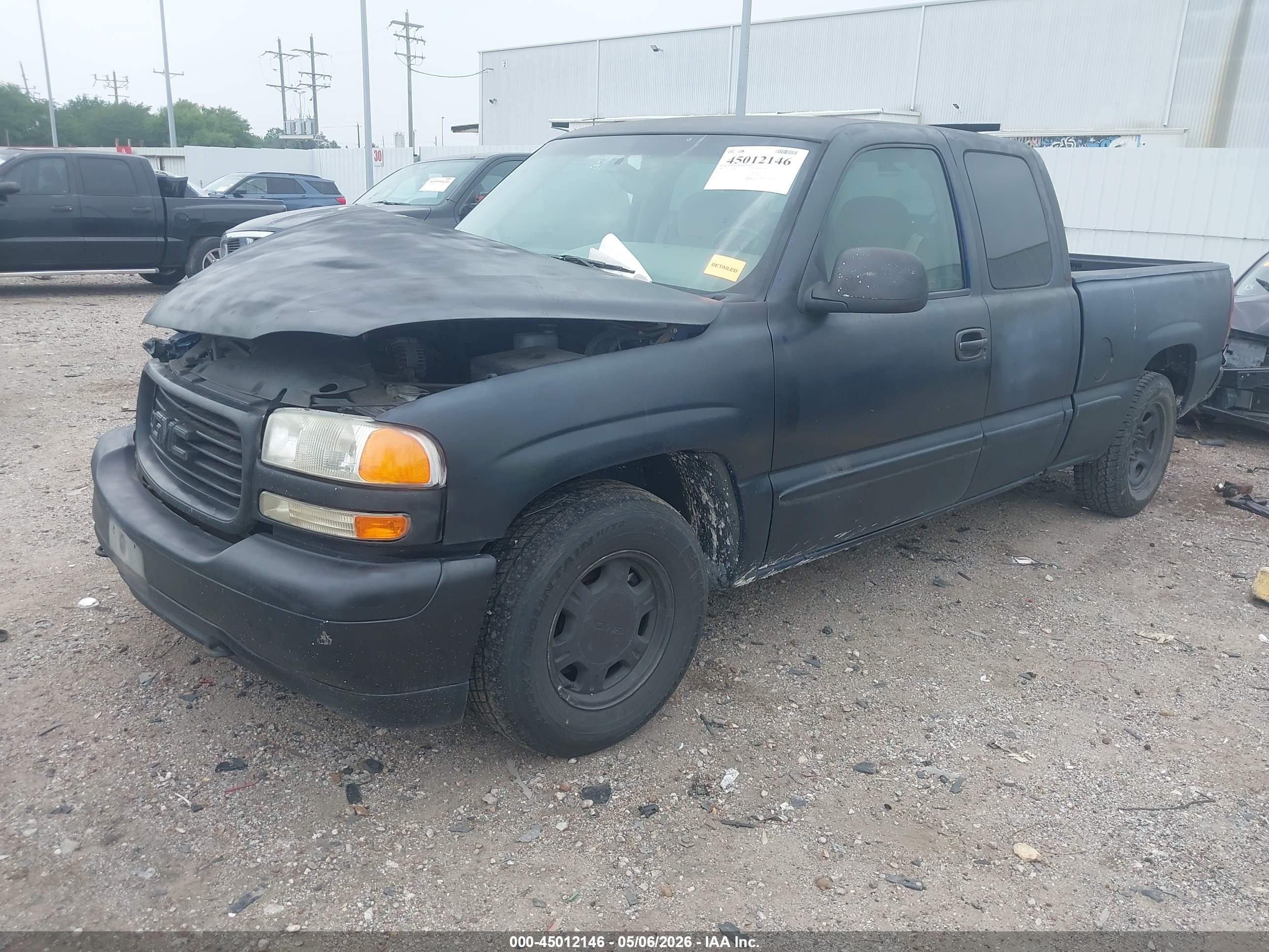 2002 Gmc Sierra 1500 Sle Black vin: 2GTEC19VX21214230