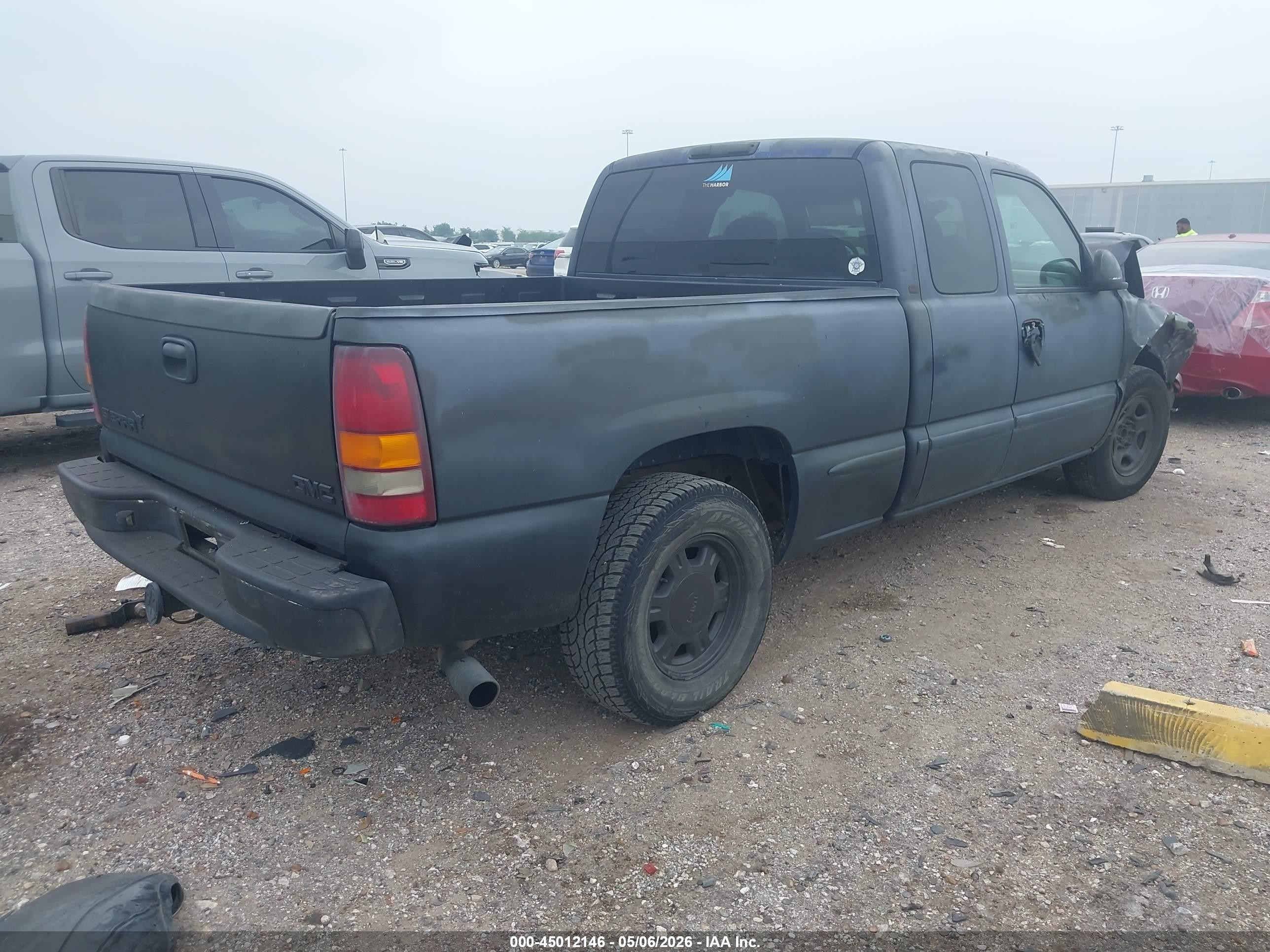 2002 Gmc Sierra 1500 Sle Black vin: 2GTEC19VX21214230