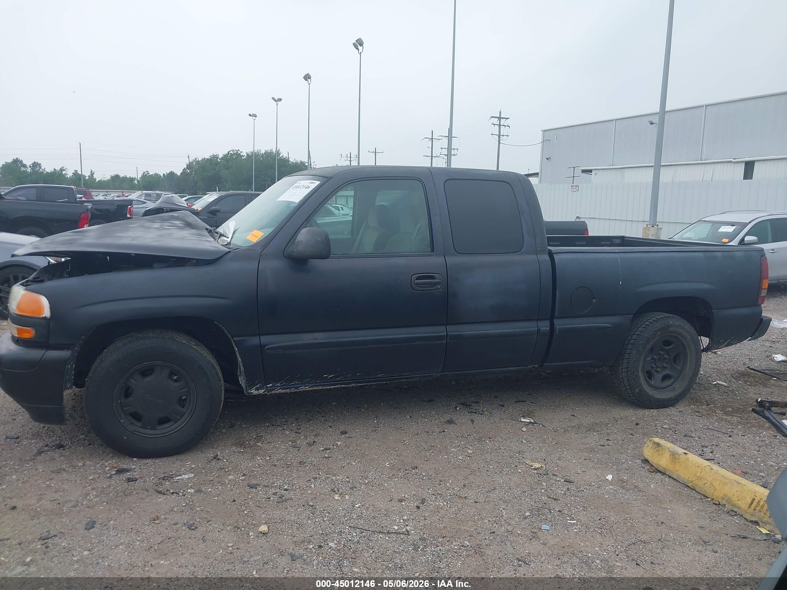 2002 Gmc Sierra 1500 Sle Black vin: 2GTEC19VX21214230