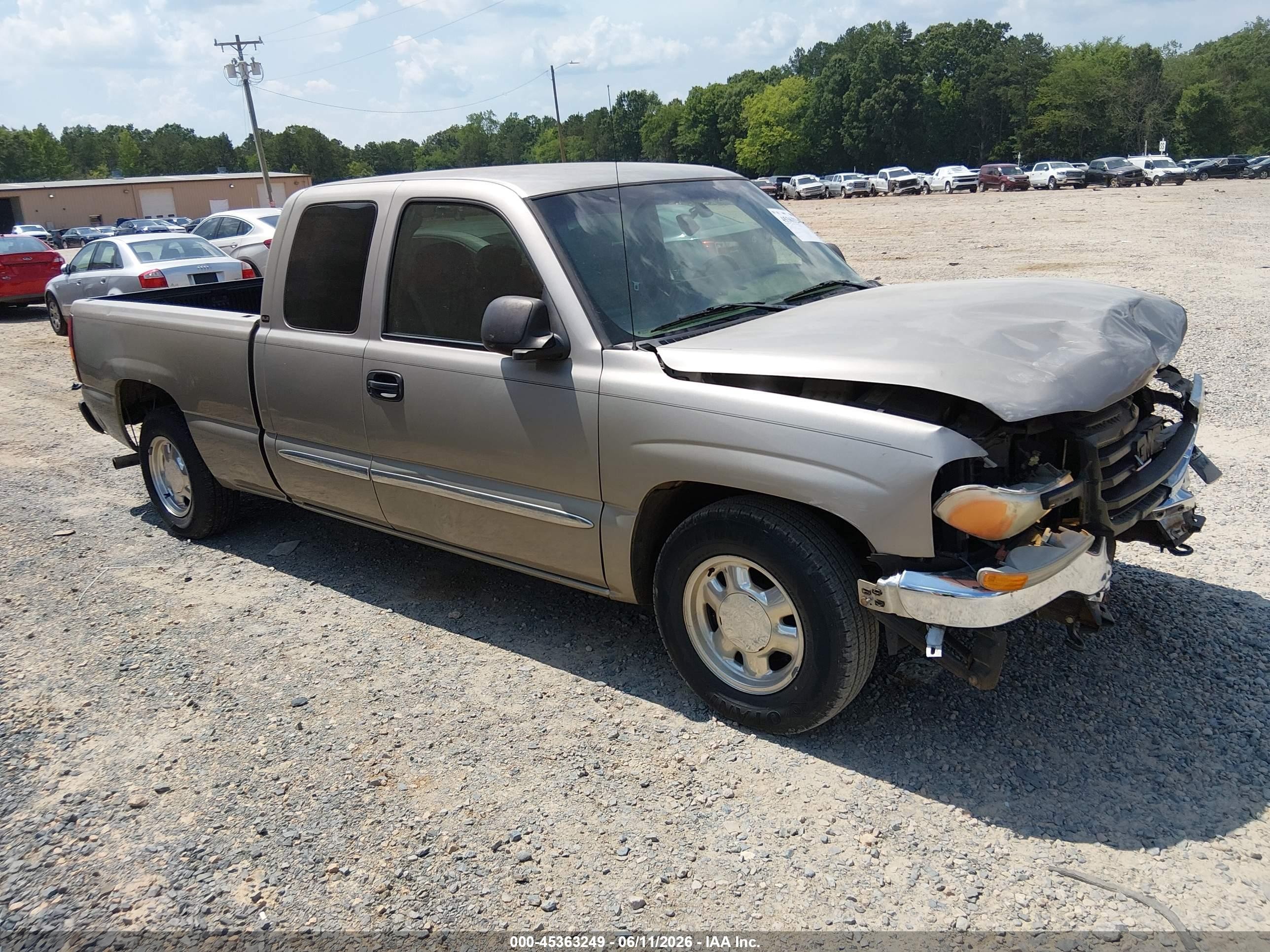 2003 Gmc Sierra 1500 Sle Tan vin: 2GTEC19VX31197091