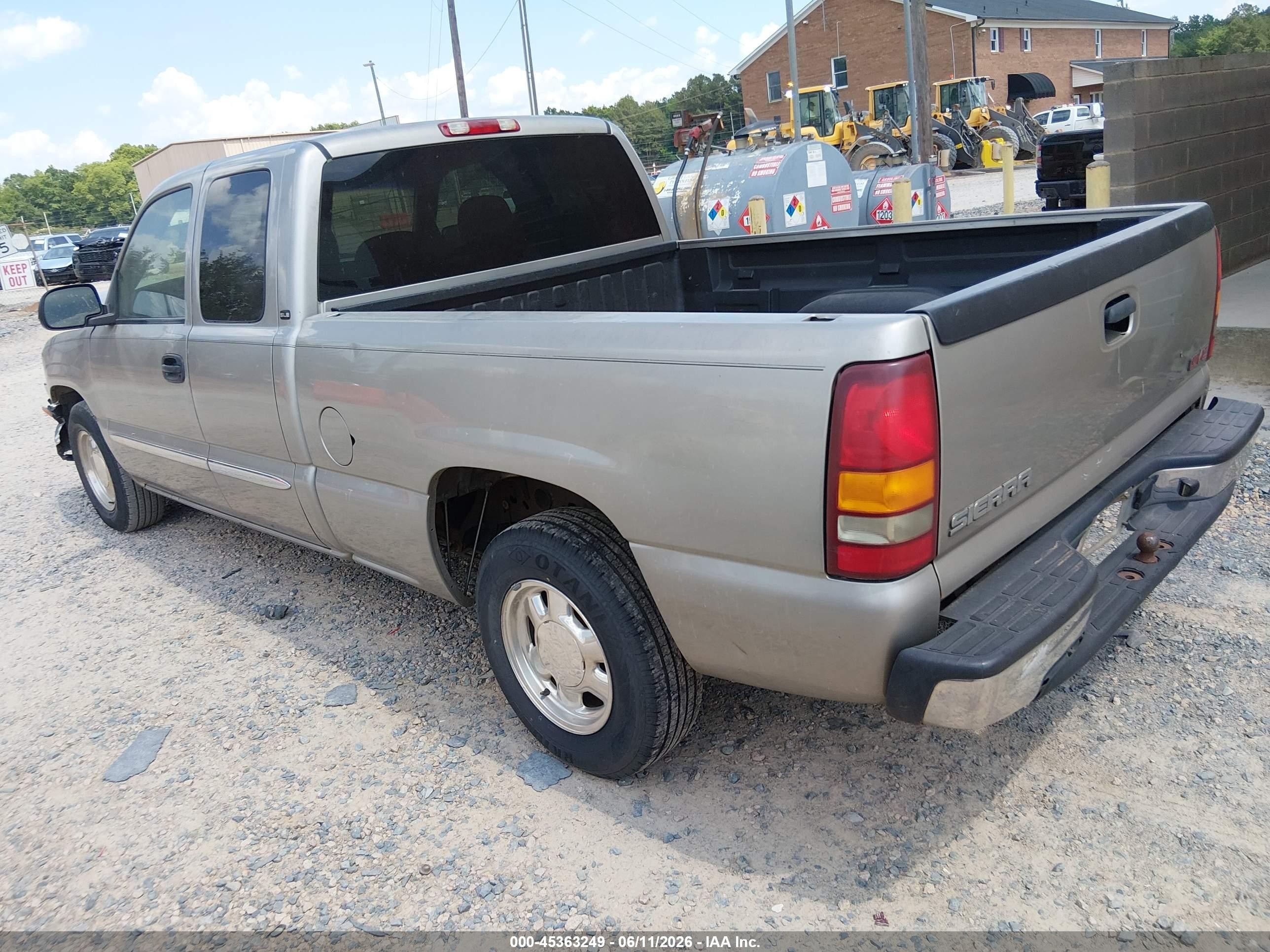 2003 Gmc Sierra 1500 Sle Tan vin: 2GTEC19VX31197091