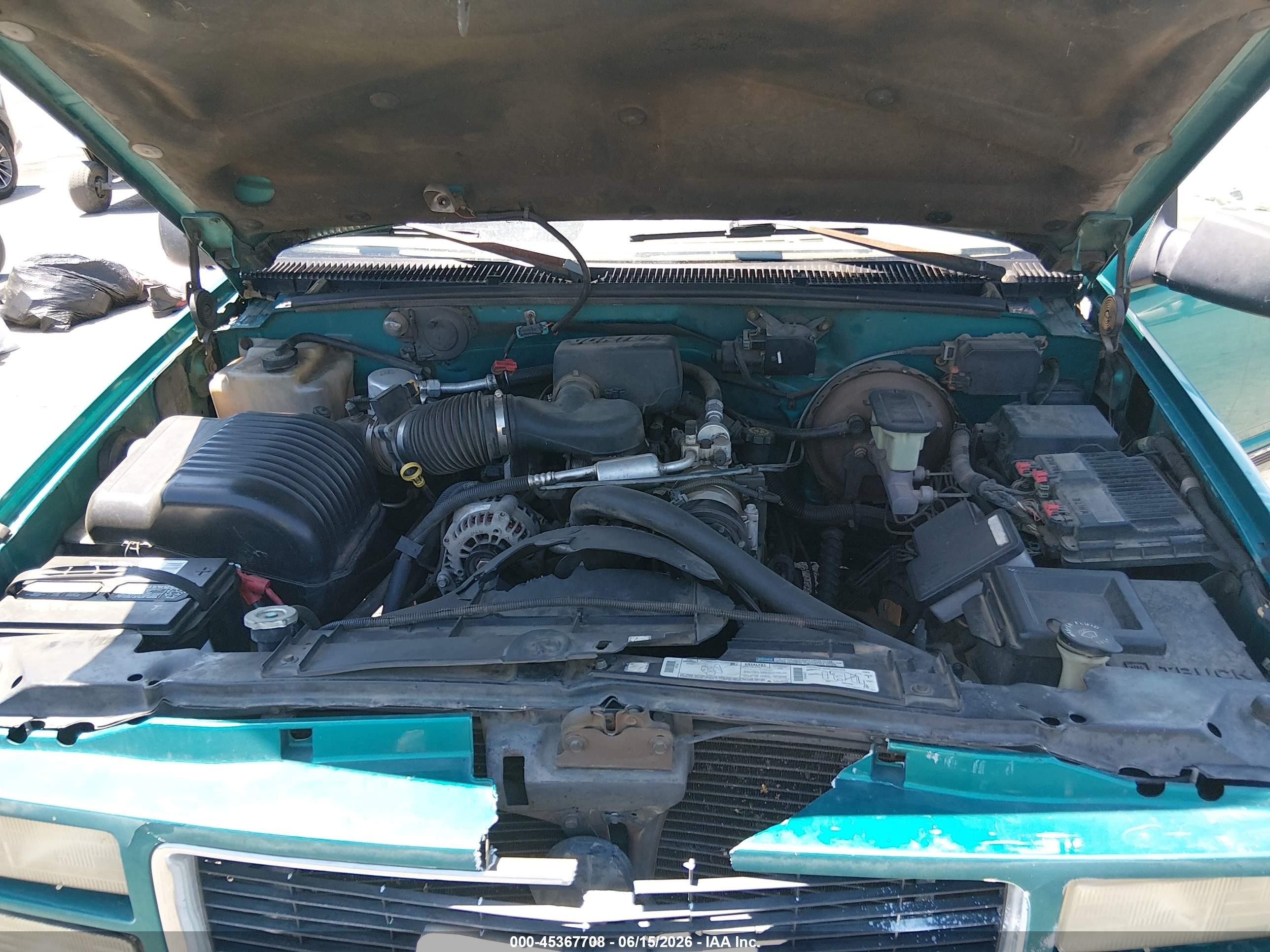 1996 Gmc Sierra C1500 Green vin: 2GTEC19W2T1513561