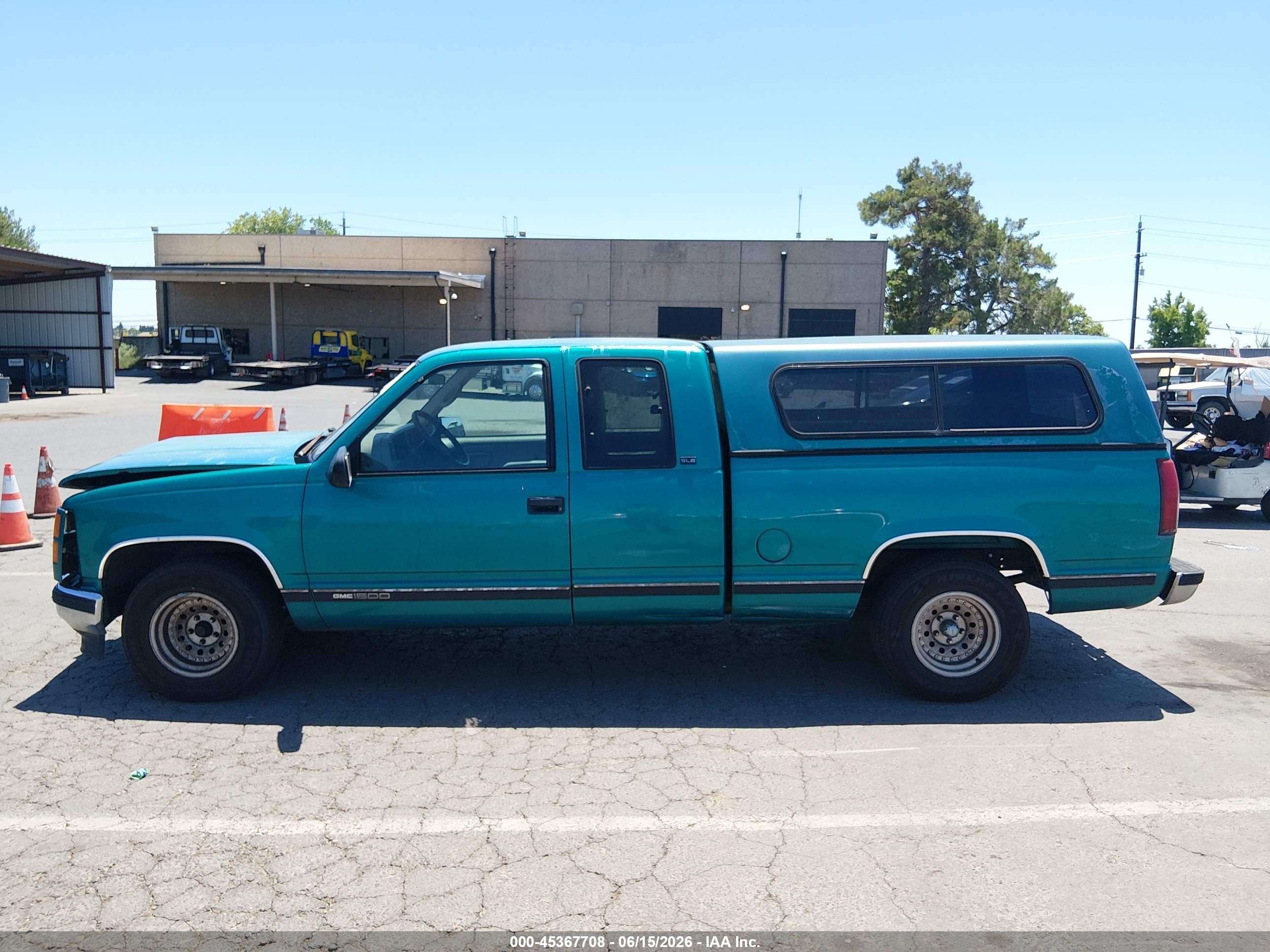1996 Gmc Sierra C1500 Green vin: 2GTEC19W2T1513561
