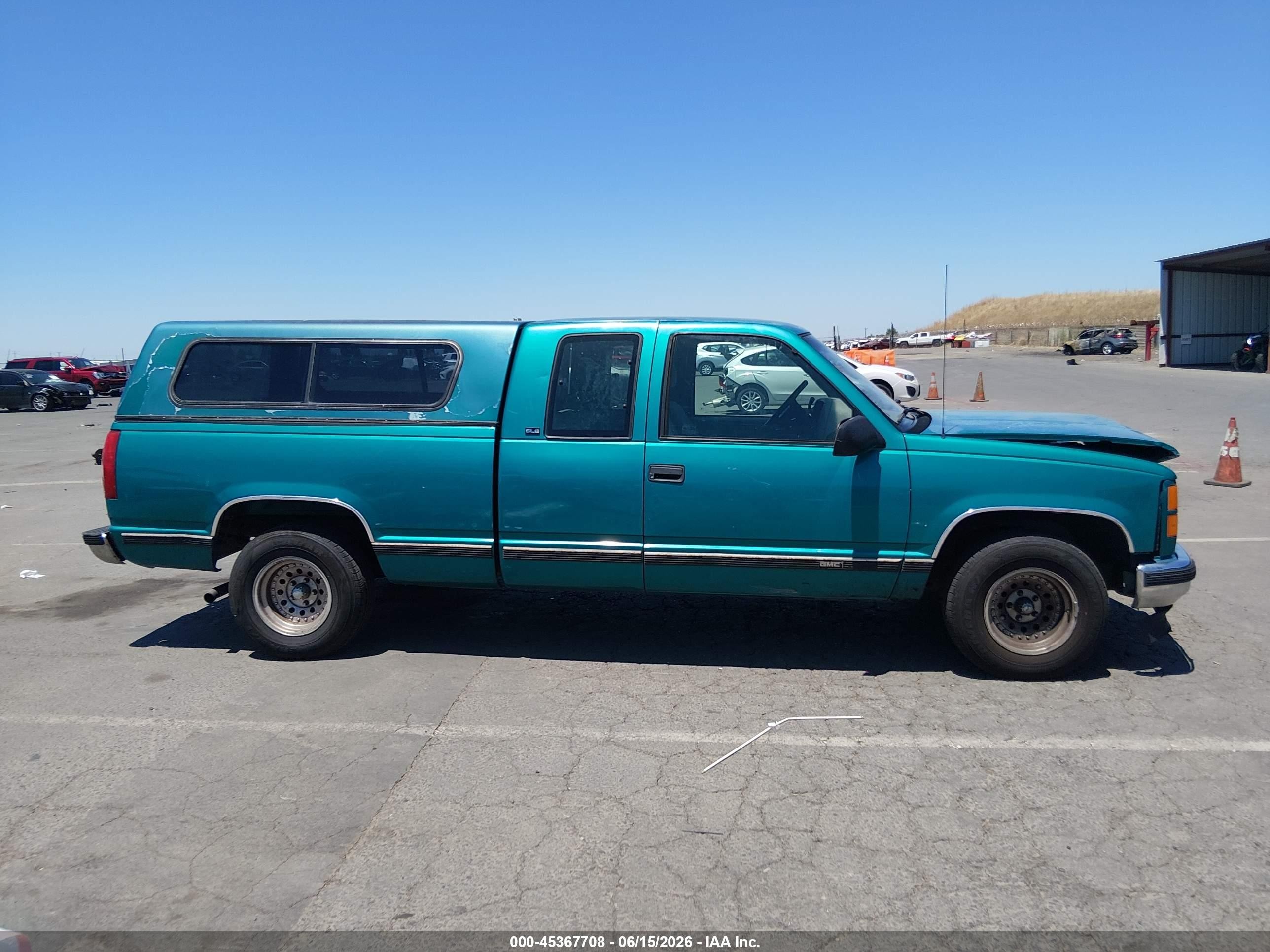 1996 Gmc Sierra C1500 Green vin: 2GTEC19W2T1513561