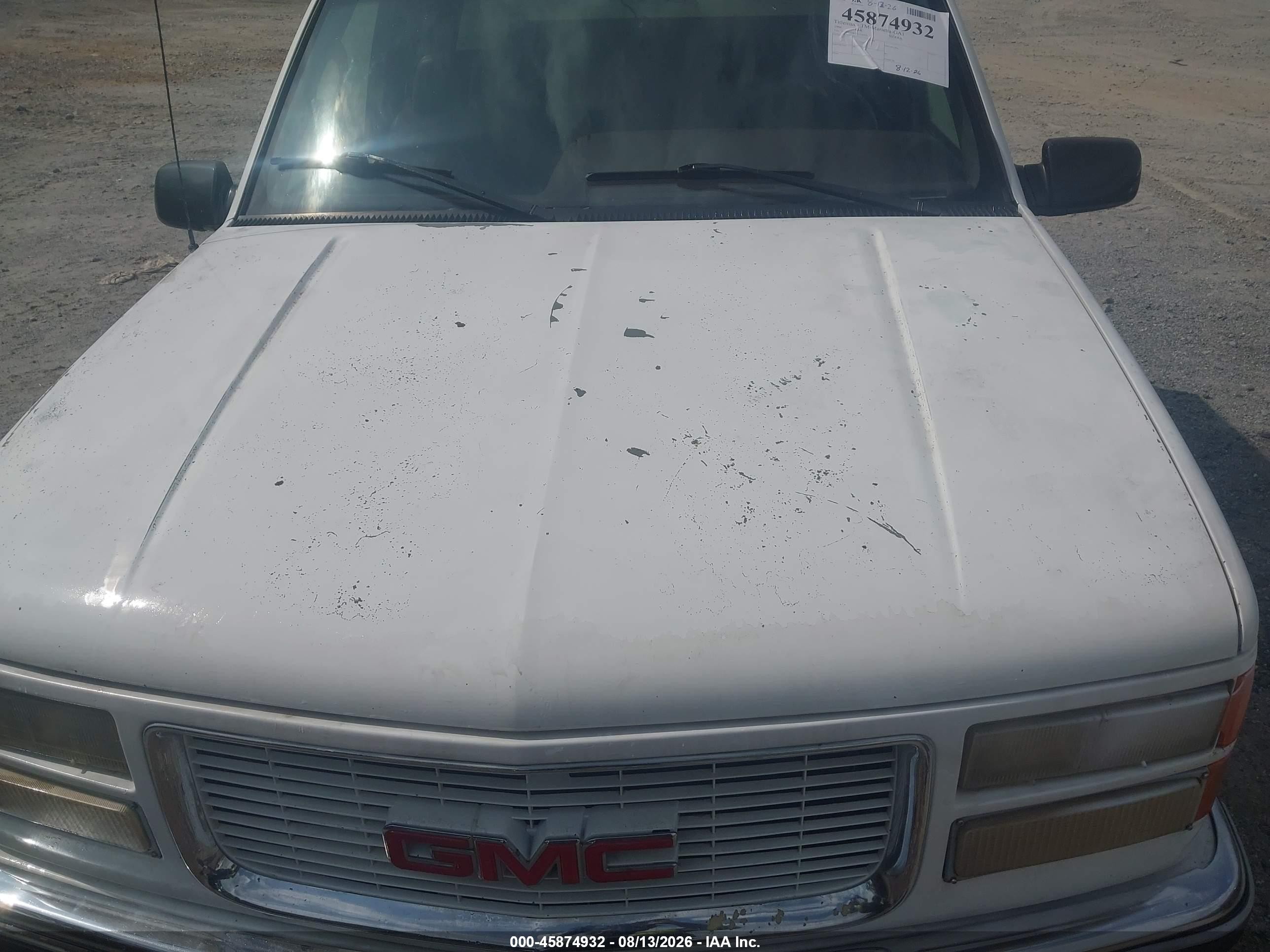 1996 Gmc Sierra C1500 White vin: 2GTEC19W7T1534275