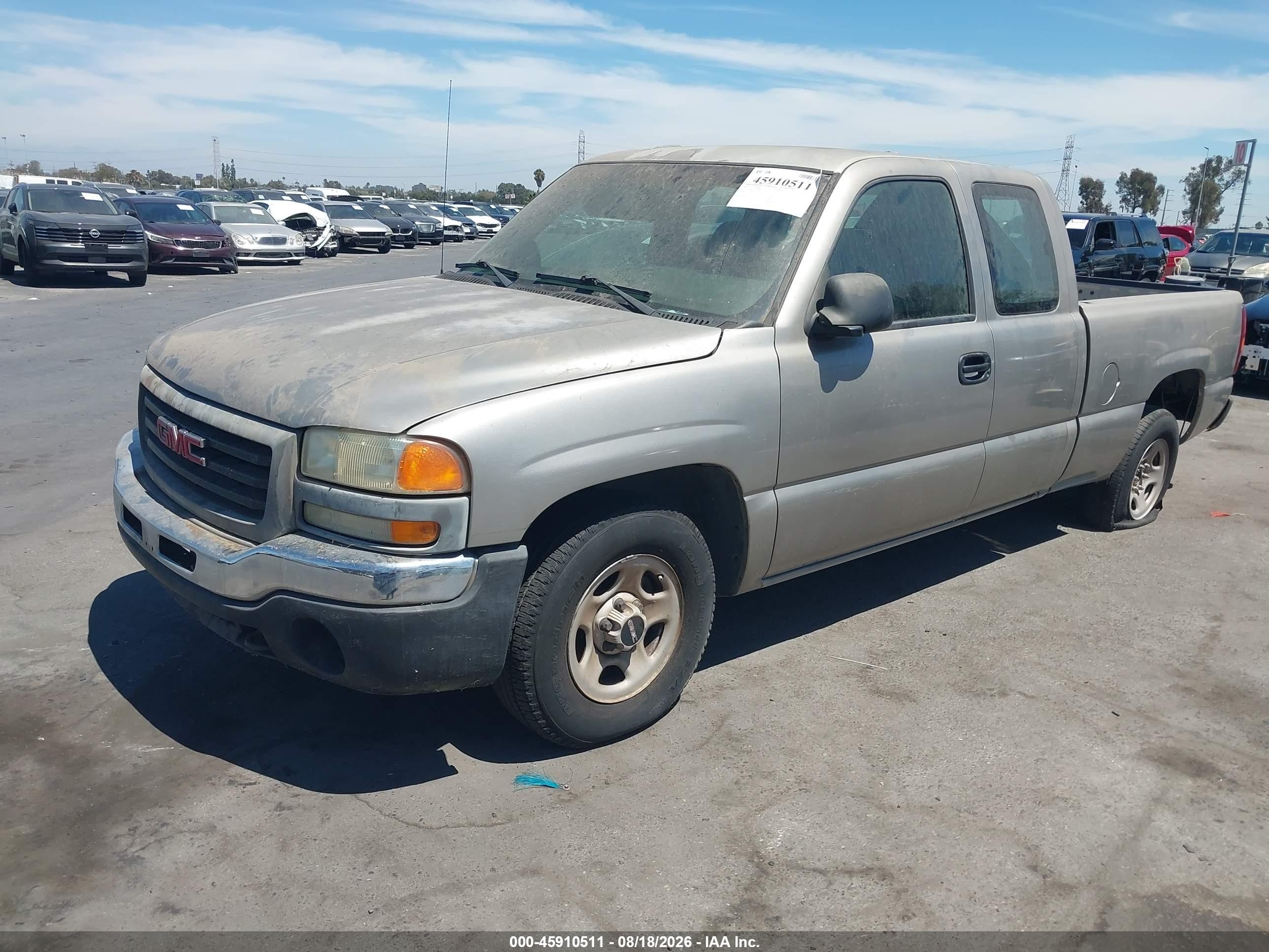 2003 Gmc Sierra 1500 Work Truck Серебряный vin: 2GTEC19X831290631