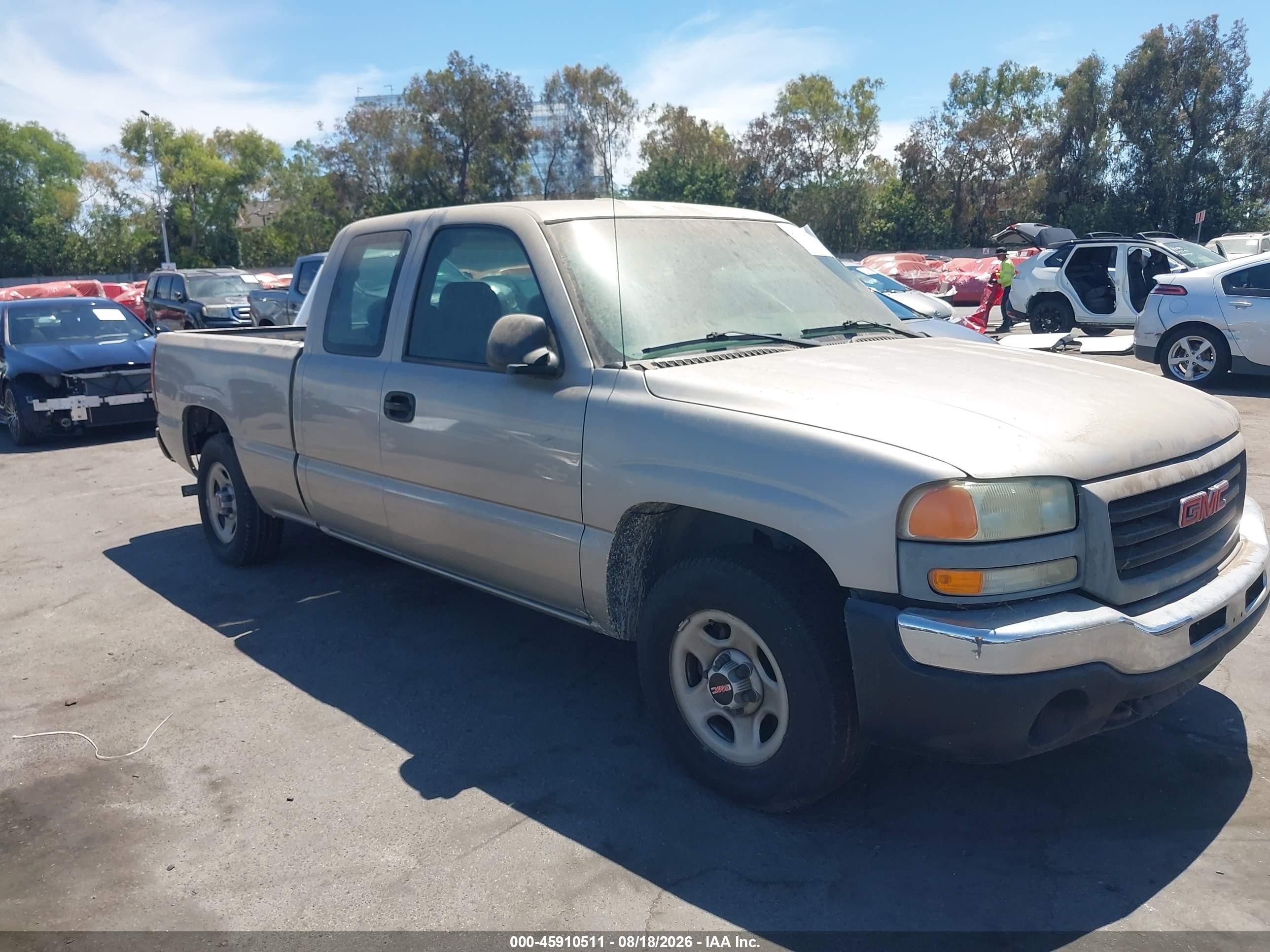 2003 Gmc Sierra 1500 Work Truck Серебряный vin: 2GTEC19X831290631