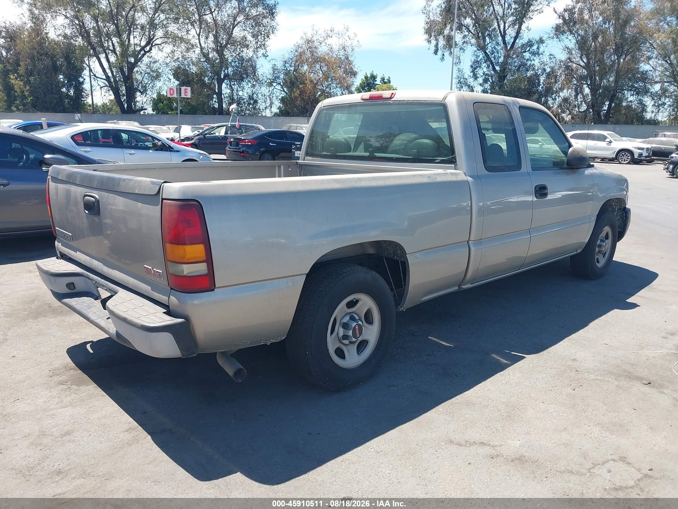2003 Gmc Sierra 1500 Work Truck Серебряный vin: 2GTEC19X831290631