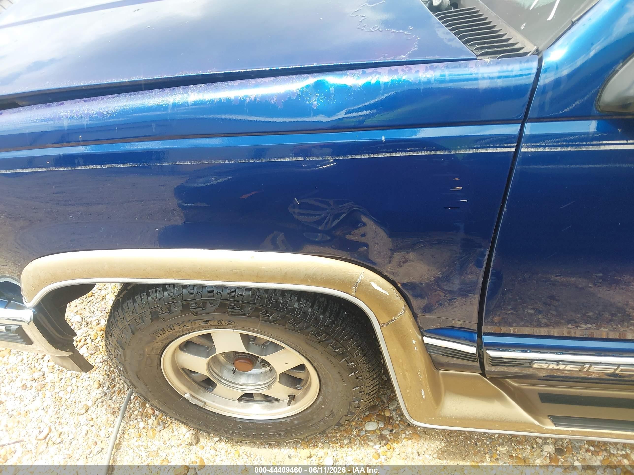 1994 Gmc Sierra C1500 Blue vin: 2GTEC19ZXR1515545