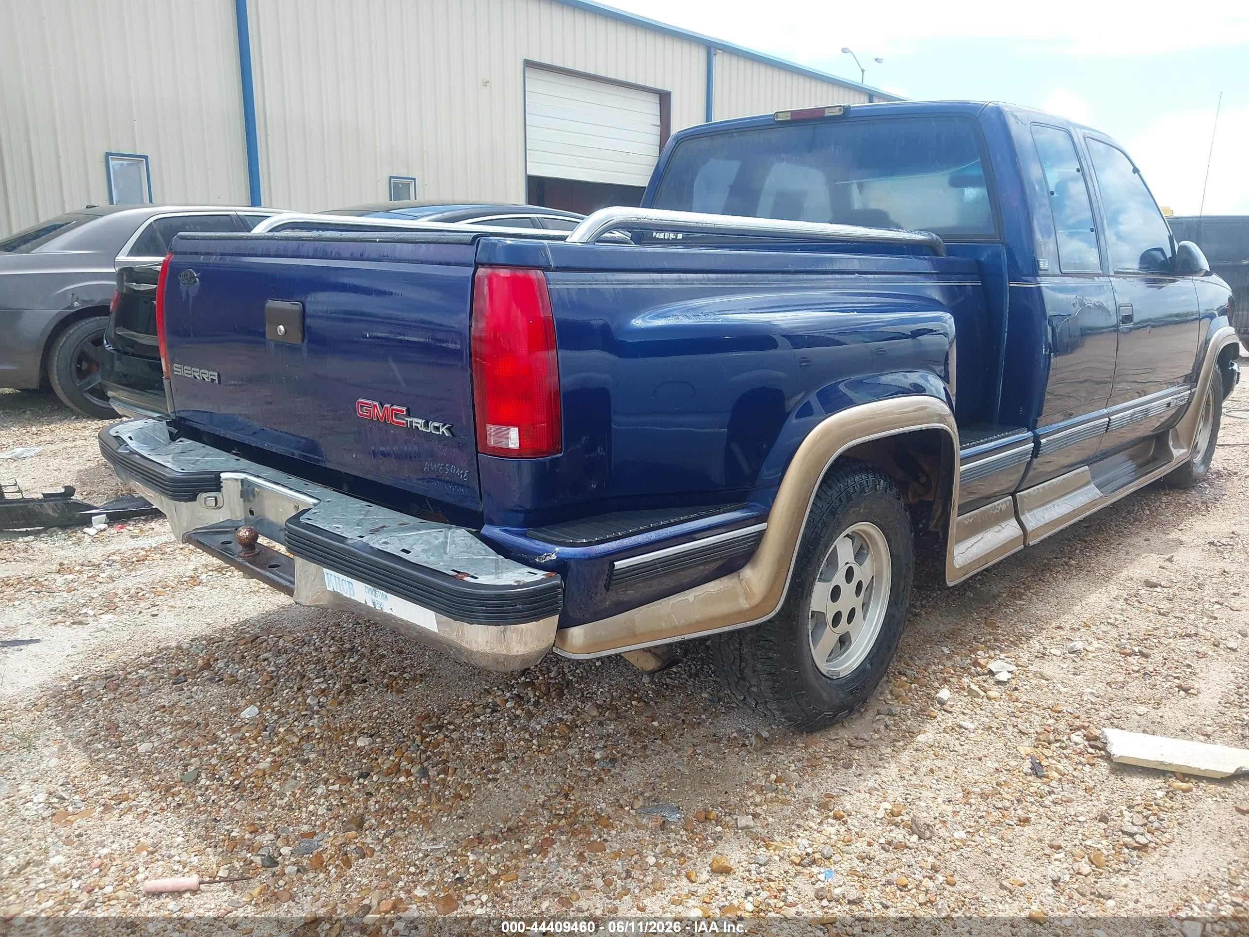 1994 Gmc Sierra C1500 Blue vin: 2GTEC19ZXR1515545